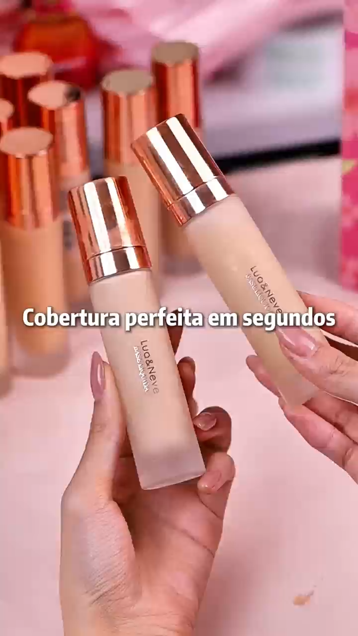Base Líquida Lua&Neve | Várias Cores, Uniformiza Pele, Cria Base Impecável