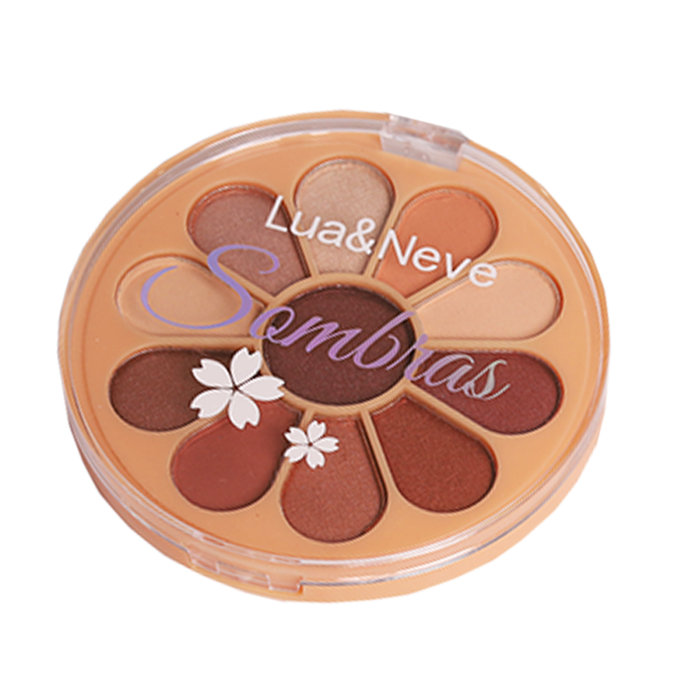 Paleta de Sombras Lua&Neve em Forma de Pétala | Várias Cores, Fina Textura, Criando Maquiagem Ocular Versátil