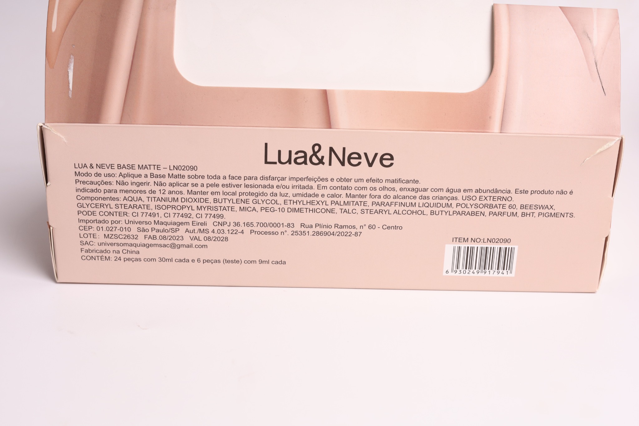 Base Líquida Lua&Neve All Day Matte | Várias Cores, Controle de Brilho e Durabilidade, Cria Pele Mate de Alto Nível