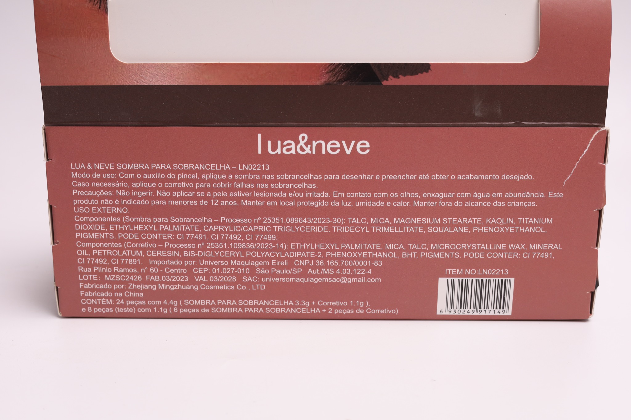 Paleta de Sombra para Sobrancelha Lua&Neve com 4 Cores｜Modelagem Natural, Cor Duradoura, Um Paleta para Sobrancelhas e Olhos