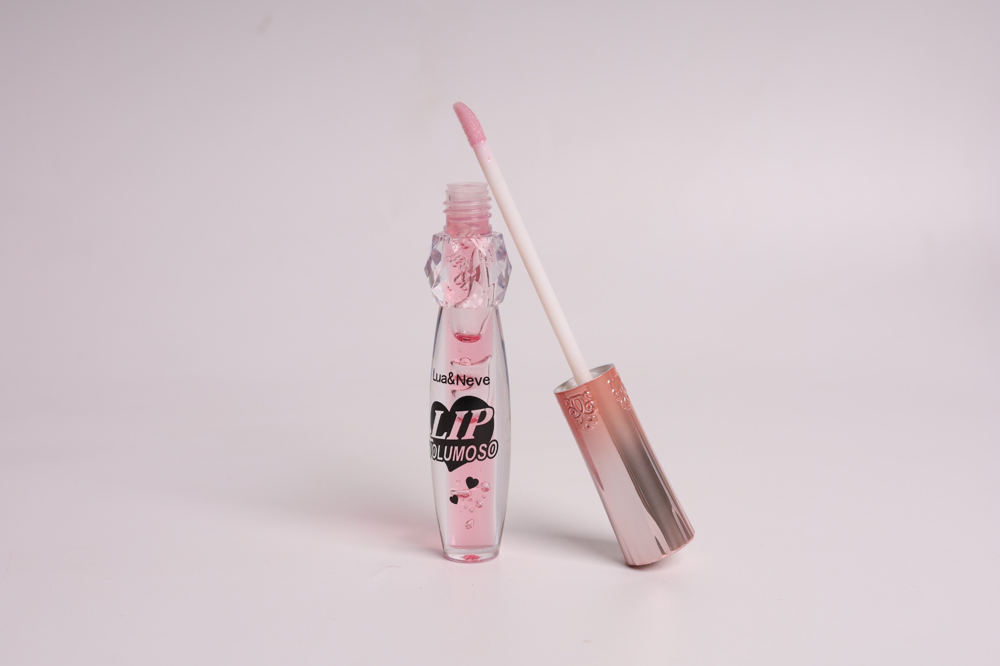 Lip Volumoso Lua&Neve | Frasco com Strass de Cristal, Cria Bicos Cheios e Brilhantes, Pequeno Segredo para Iluminação Labial