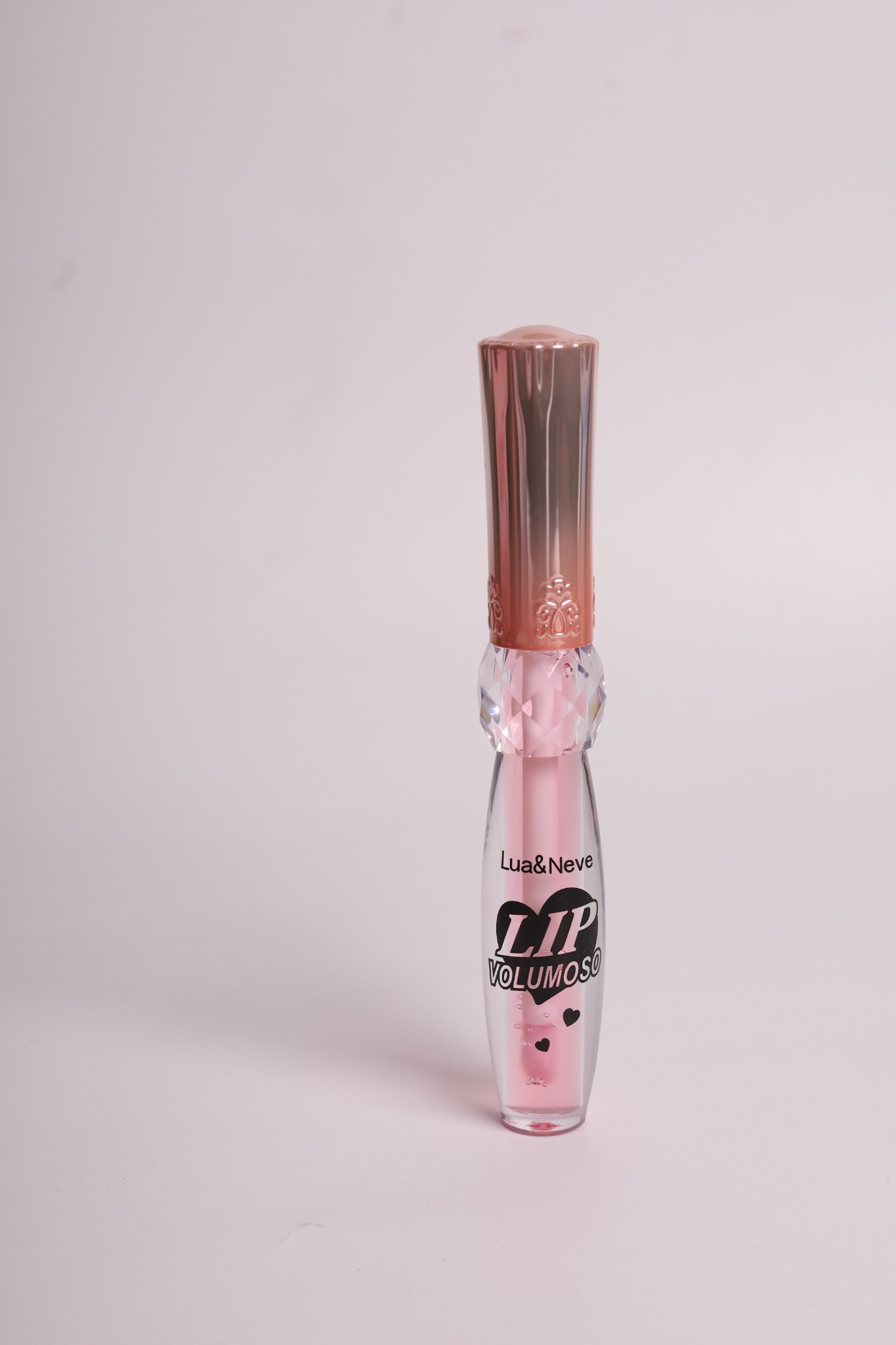 Lip Volumoso Lua&Neve | Frasco com Strass de Cristal, Cria Bicos Cheios e Brilhantes, Pequeno Segredo para Iluminação Labial