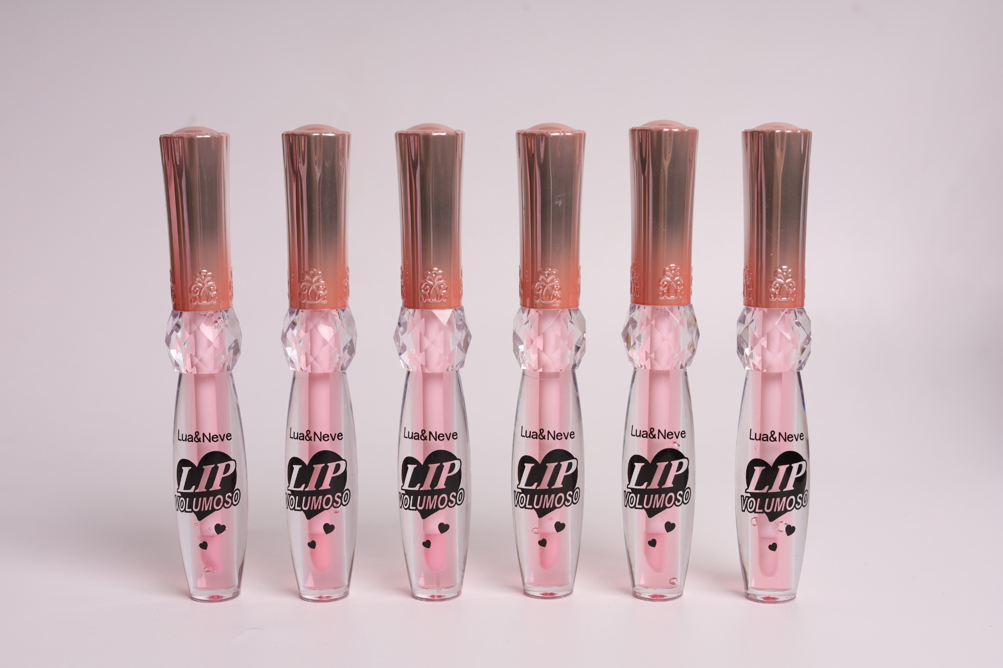 Lip Volumoso Lua&Neve | Frasco com Strass de Cristal, Cria Bicos Cheios e Brilhantes, Pequeno Segredo para Iluminação Labial