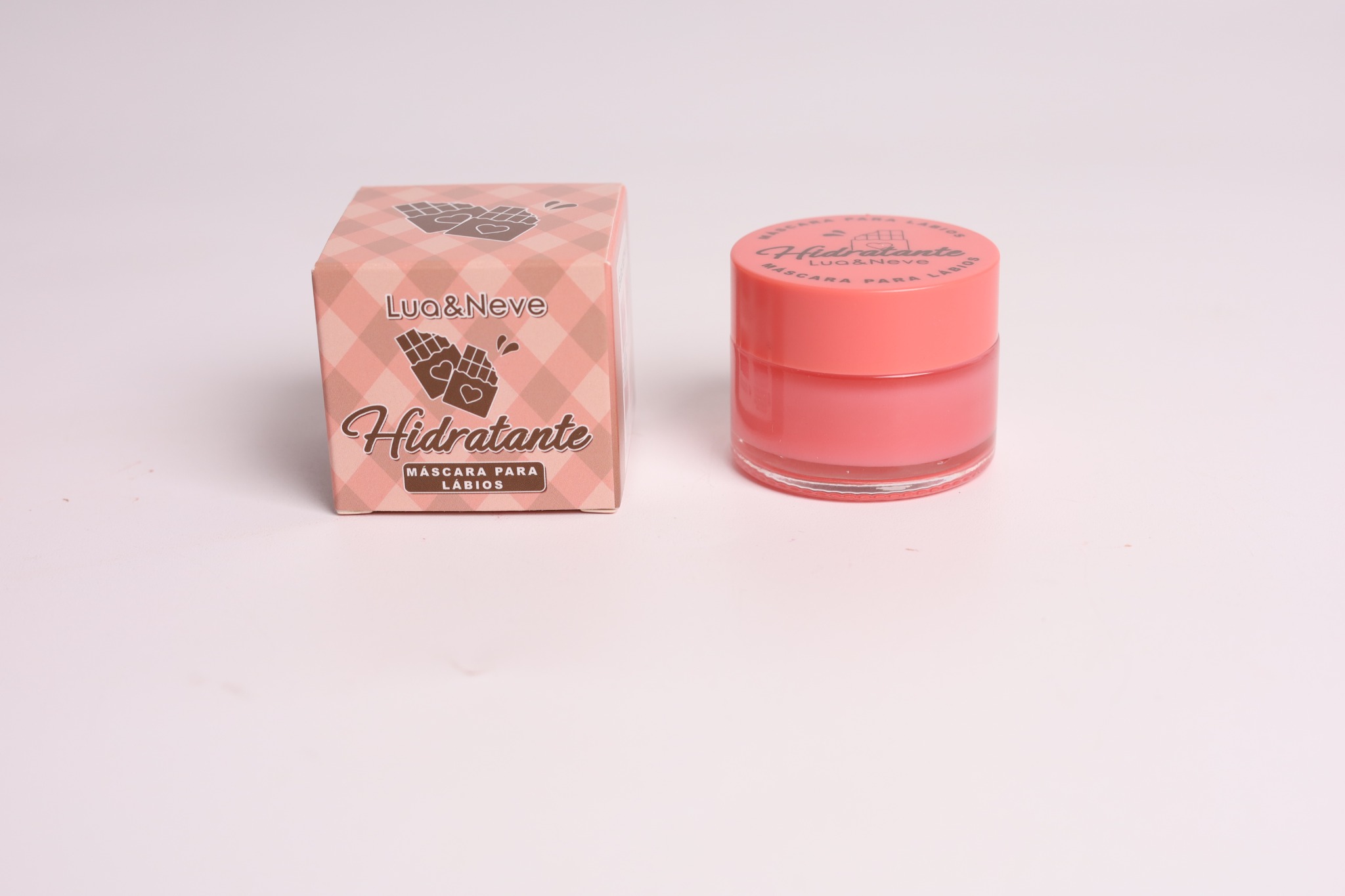 Máscara Labial Lua&Neve de Frutas | Sabores Morango/Uva/Chocolate, Reparação Noturna, Lábios Macios pela Manhã