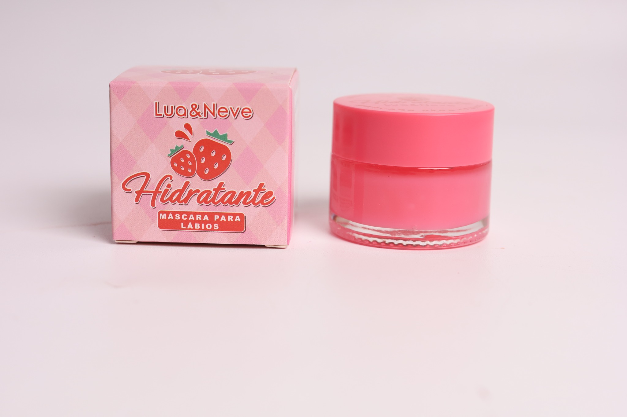 Máscara Labial Lua&Neve de Frutas | Sabores Morango/Uva/Chocolate, Reparação Noturna, Lábios Macios pela Manhã