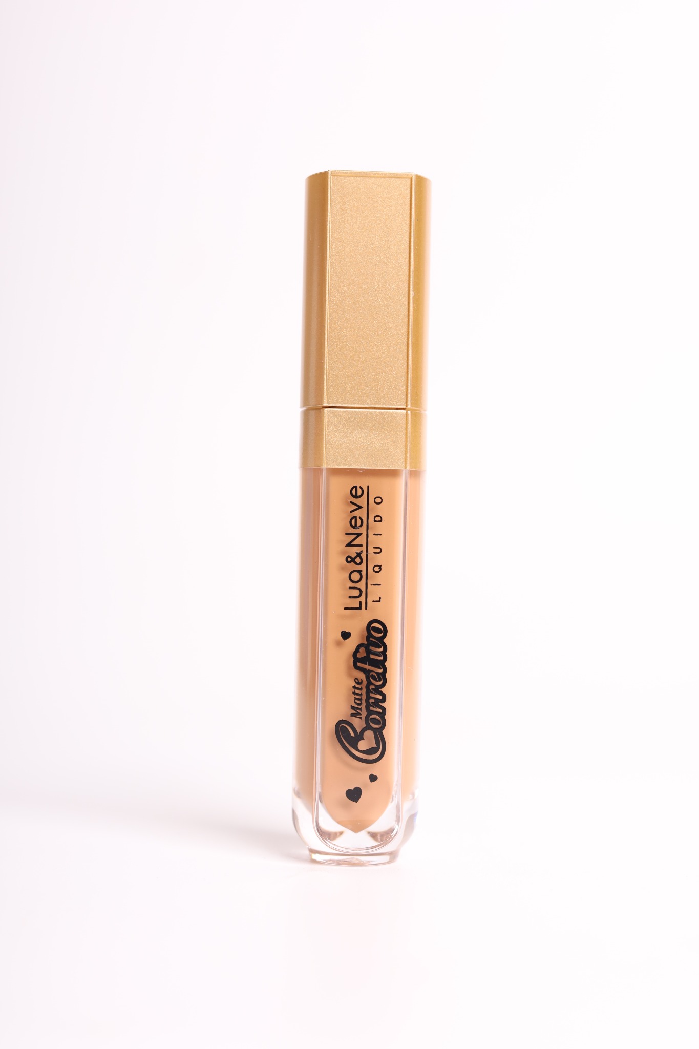 Corretivo Líquido Lua&Neve Tubo Dourado | 6 Cores para Todos os Tipos de Pele, Corretivo Mate, Cubre Cicatrizes e Circulos Oculares com Um Toque