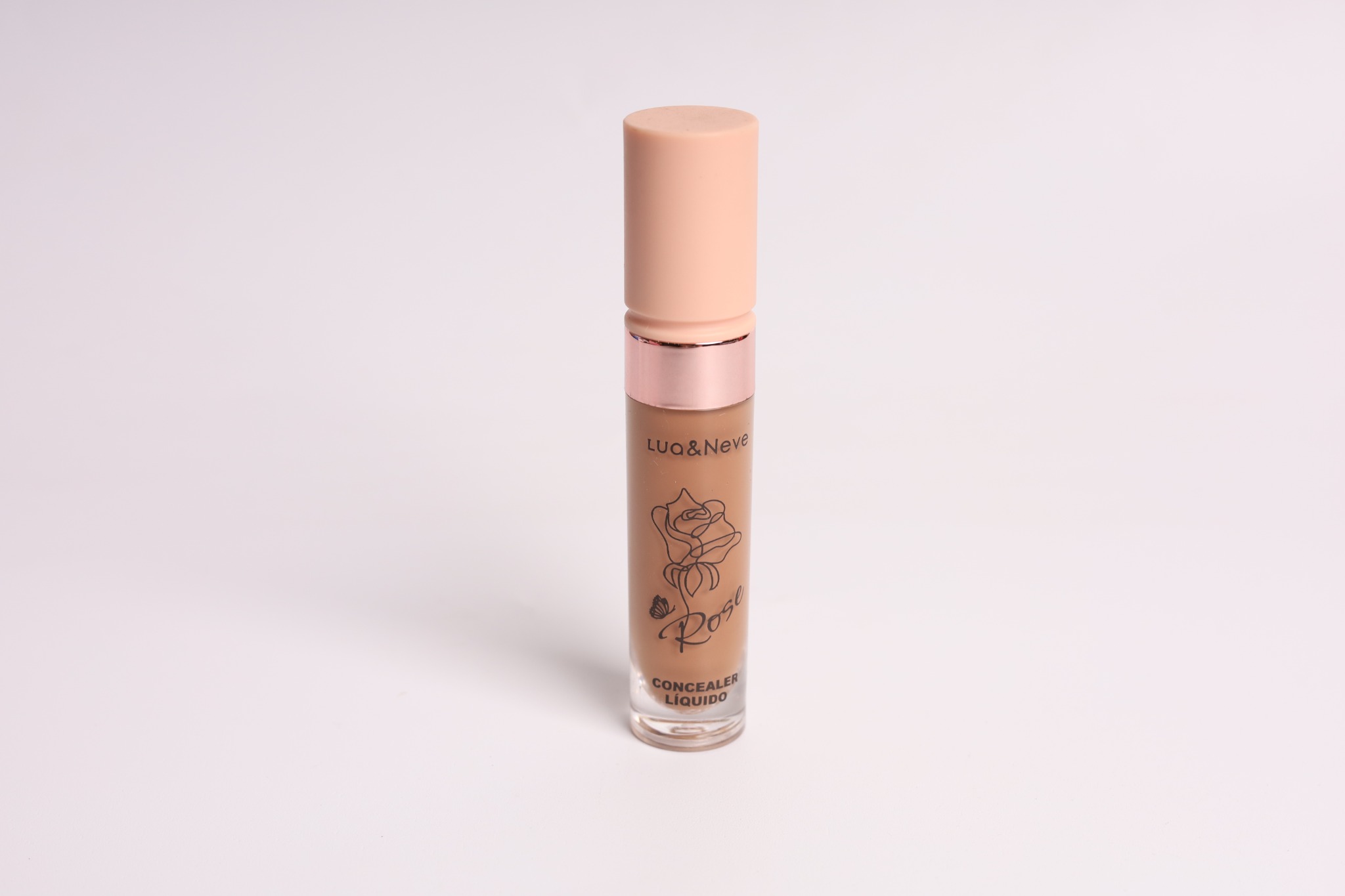 Corretivo Líquido Lua&Neve Rose | 6 Cores para Todos os Tipos de Pele, Fosco e Suave, Esconde Defeitos com Um Toque