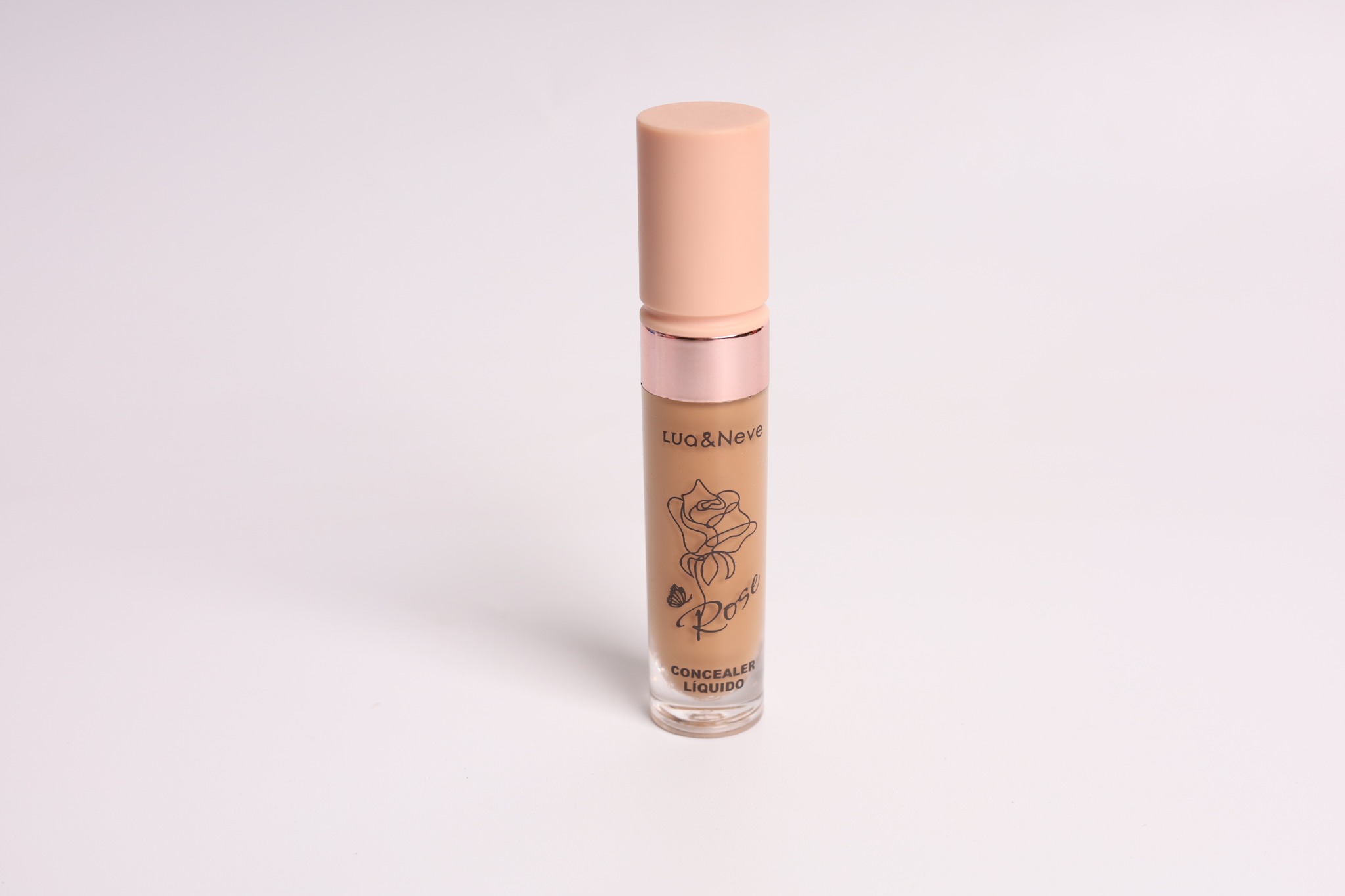 Corretivo Líquido Lua&Neve Rose | 6 Cores para Todos os Tipos de Pele, Fosco e Suave, Esconde Defeitos com Um Toque