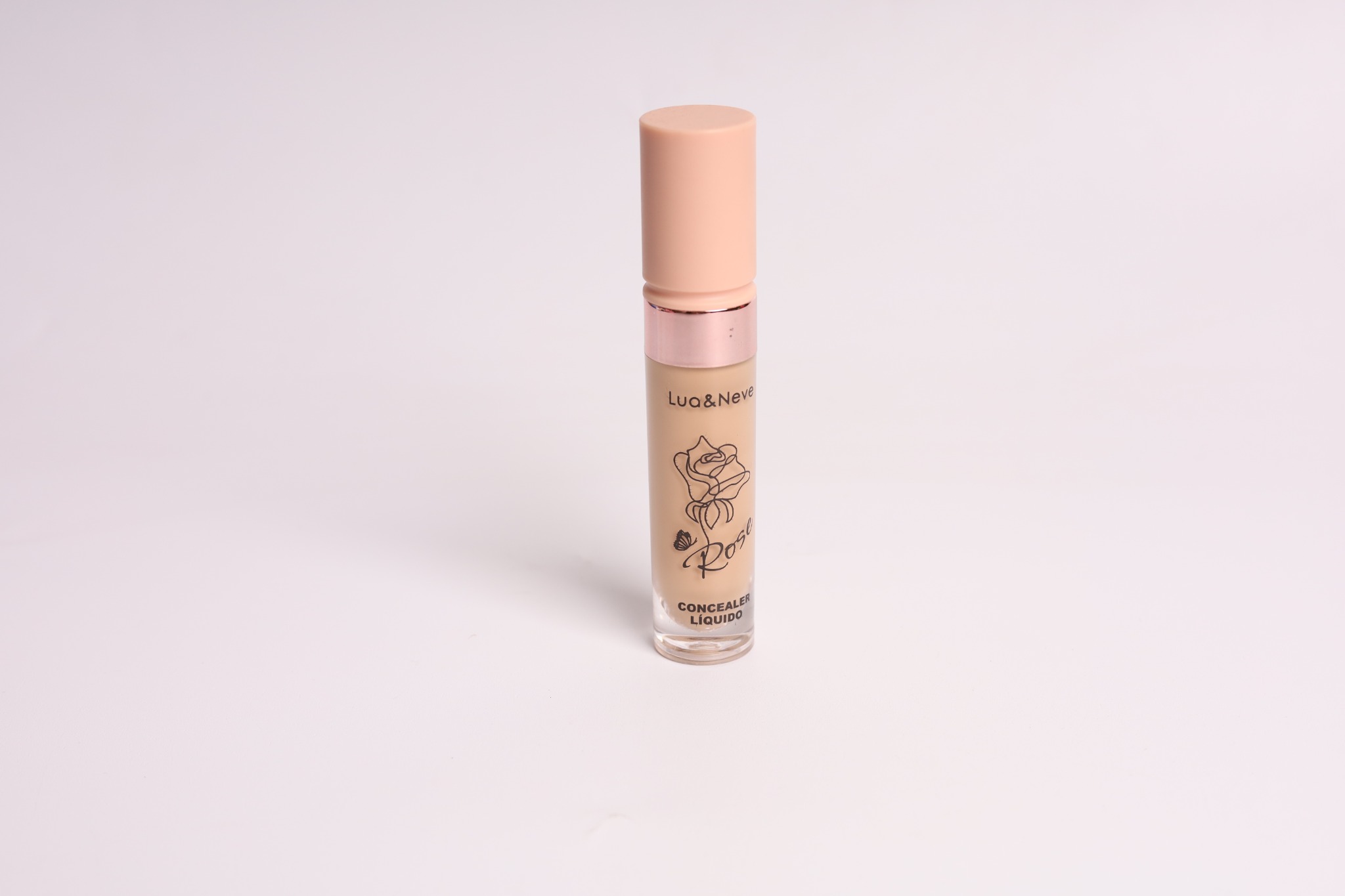 Corretivo Líquido Lua&Neve Rose | 6 Cores para Todos os Tipos de Pele, Fosco e Suave, Esconde Defeitos com Um Toque