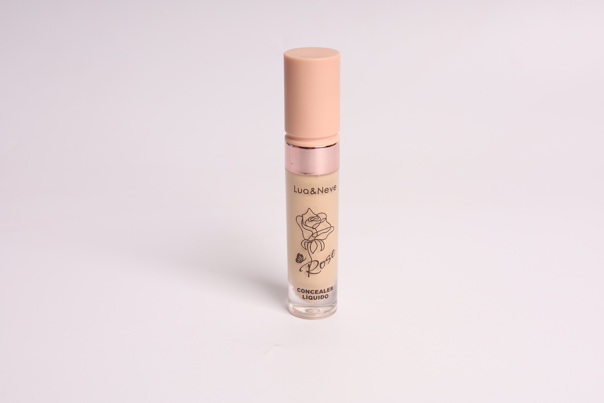 Corretivo Líquido Lua&Neve Rose | 6 Cores para Todos os Tipos de Pele, Fosco e Suave, Esconde Defeitos com Um Toque