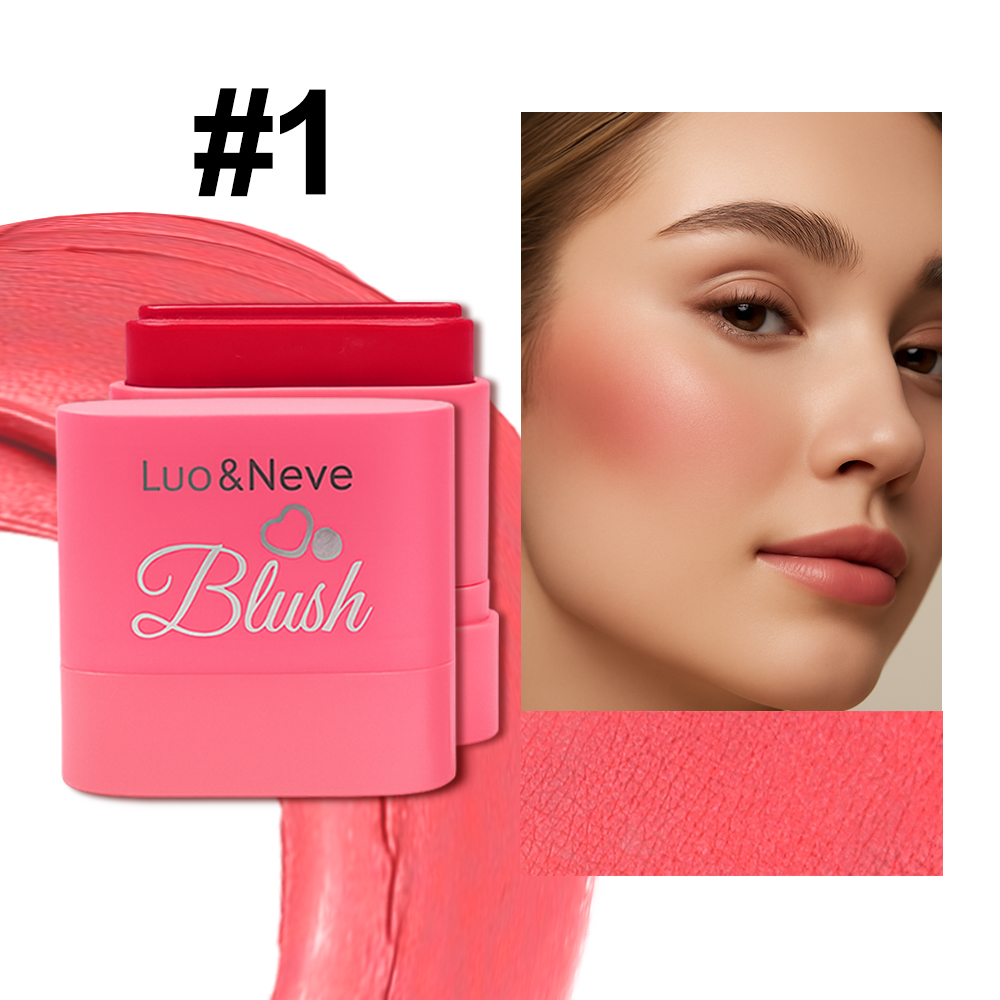 Blush em Creme Lua&Neve | 4 Cores Disponíveis, Ilumina Naturalmente, Cria Facilmente Atmosfera de Maquiagem