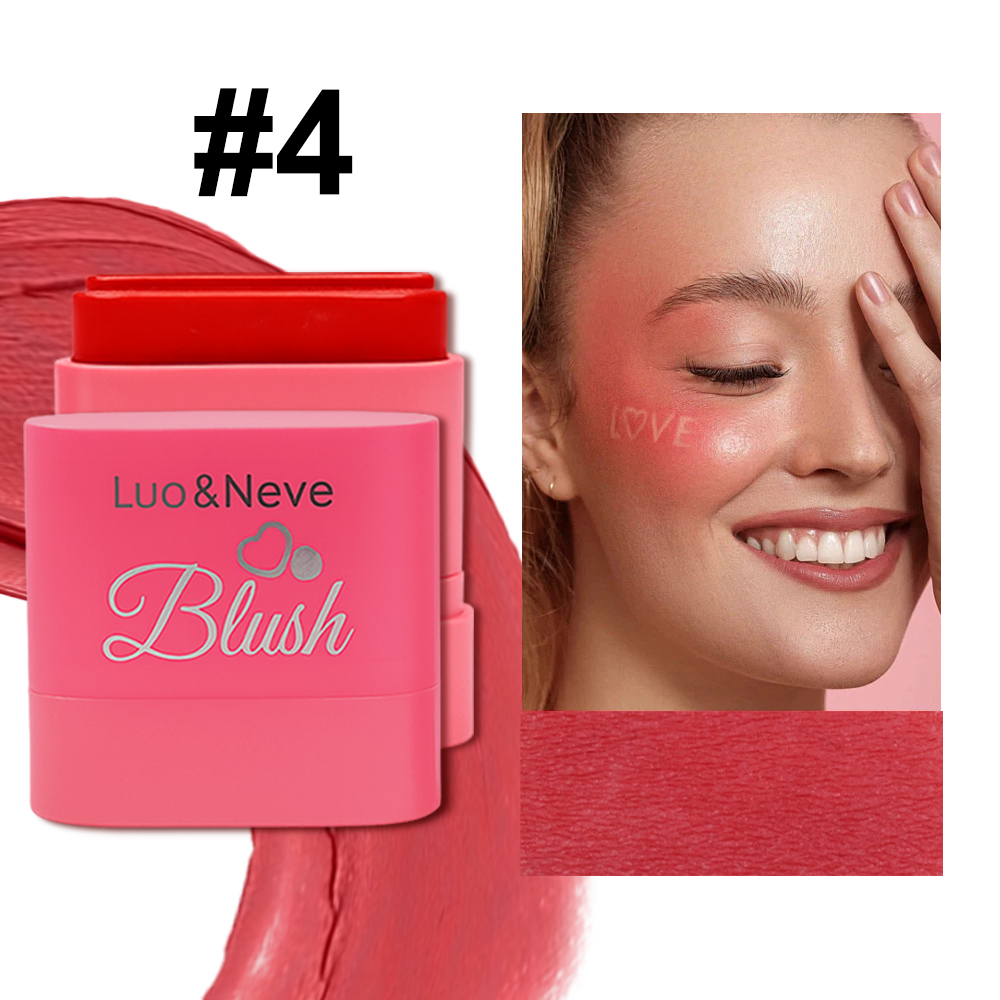 Blush em Creme Lua&Neve | 4 Cores Disponíveis, Ilumina Naturalmente, Cria Facilmente Atmosfera de Maquiagem