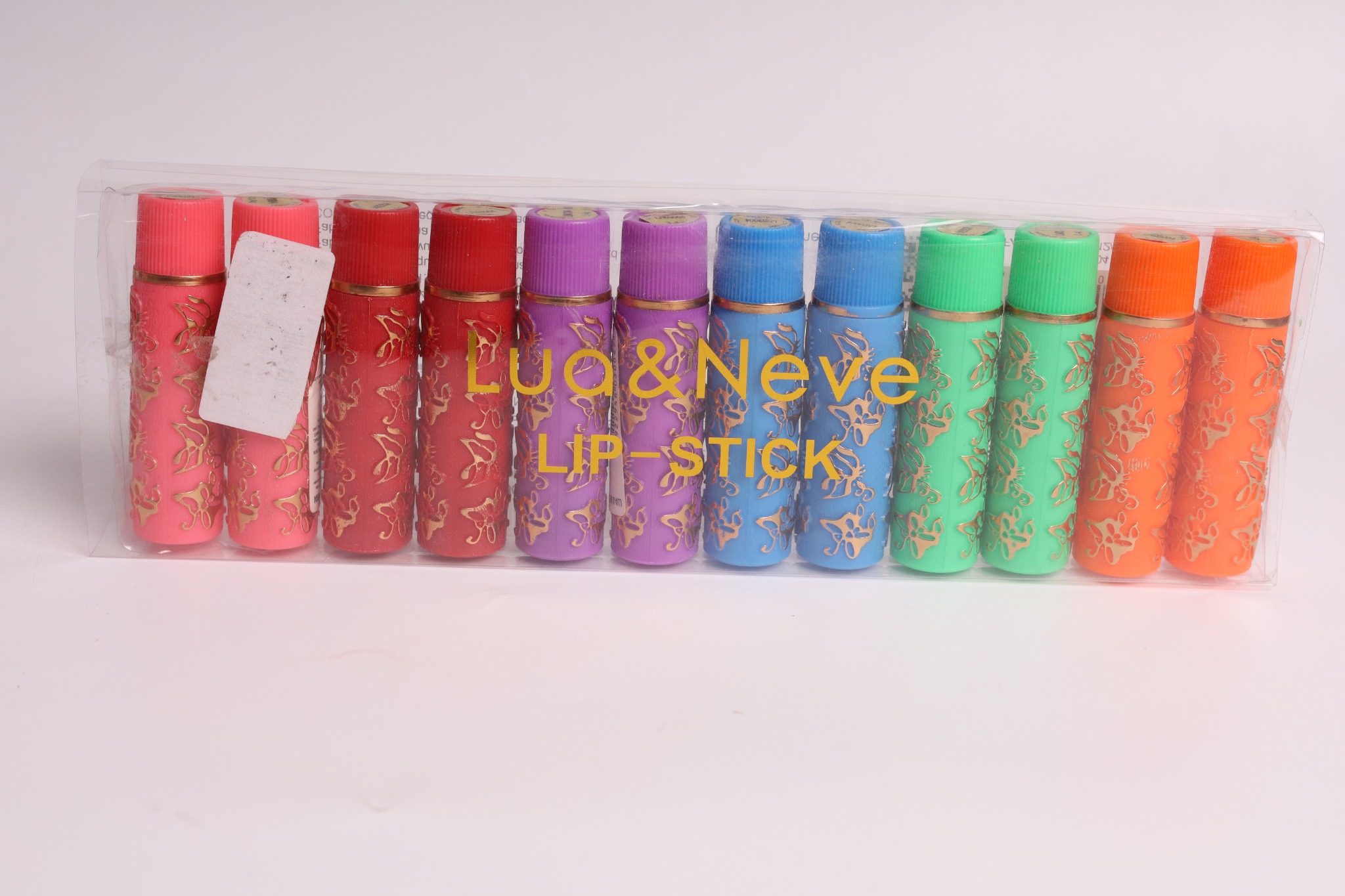 Batom Lua&Neve com Gravura | Cores Vibrantes, Design em Rilhete de Borboletas, Cor Intensa e Duradoura, Colisão entre Retrô e Moda