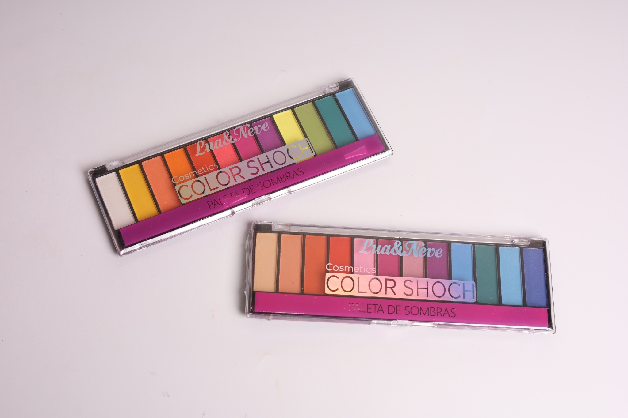 Paleta de Sombras Lua&Neve Arco - Íris | 12 Cores para Maquiagem Criativa, Pigmentação Intensa e Fina, Dia a Dia e Criação em Um