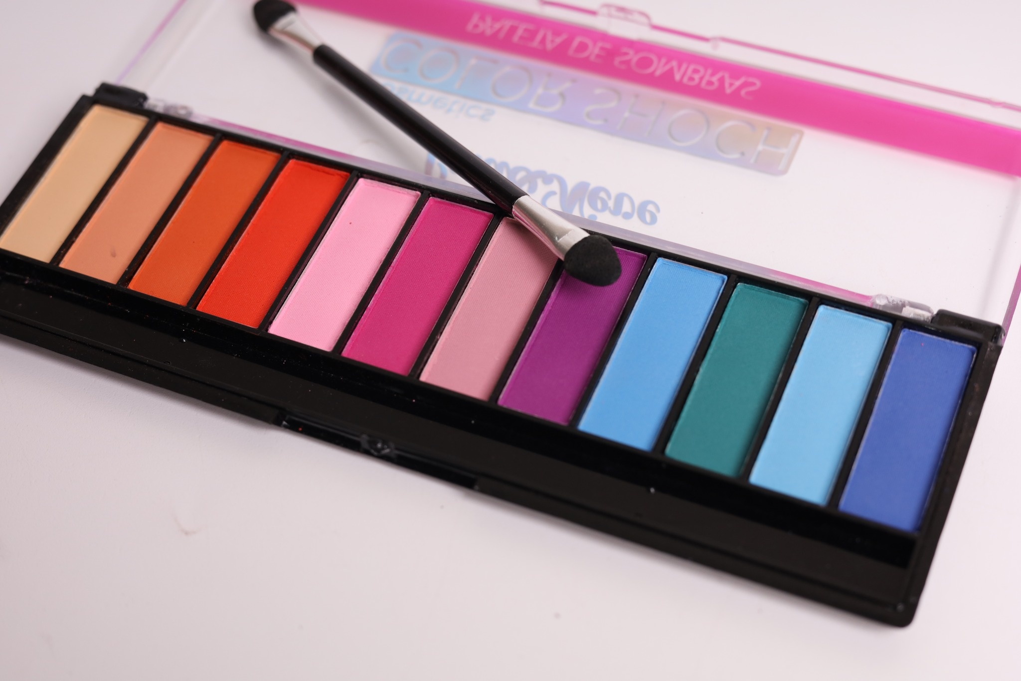 Paleta de Sombras Lua&Neve Arco - Íris | 12 Cores para Maquiagem Criativa, Pigmentação Intensa e Fina, Dia a Dia e Criação em Um