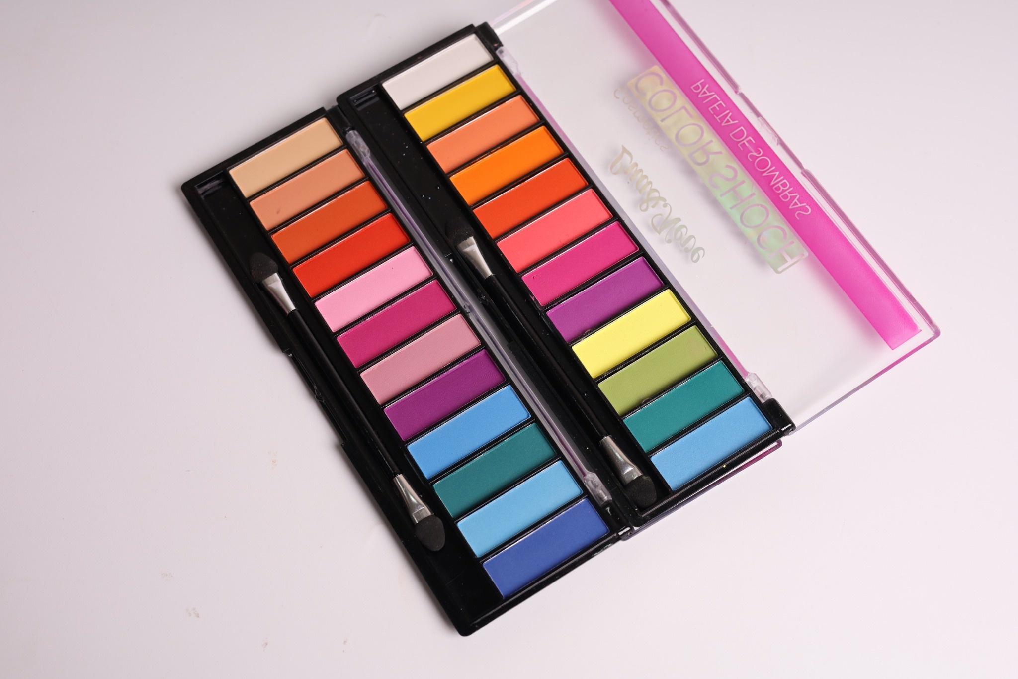 Paleta de Sombras Lua&Neve Arco - Íris | 12 Cores para Maquiagem Criativa, Pigmentação Intensa e Fina, Dia a Dia e Criação em Um