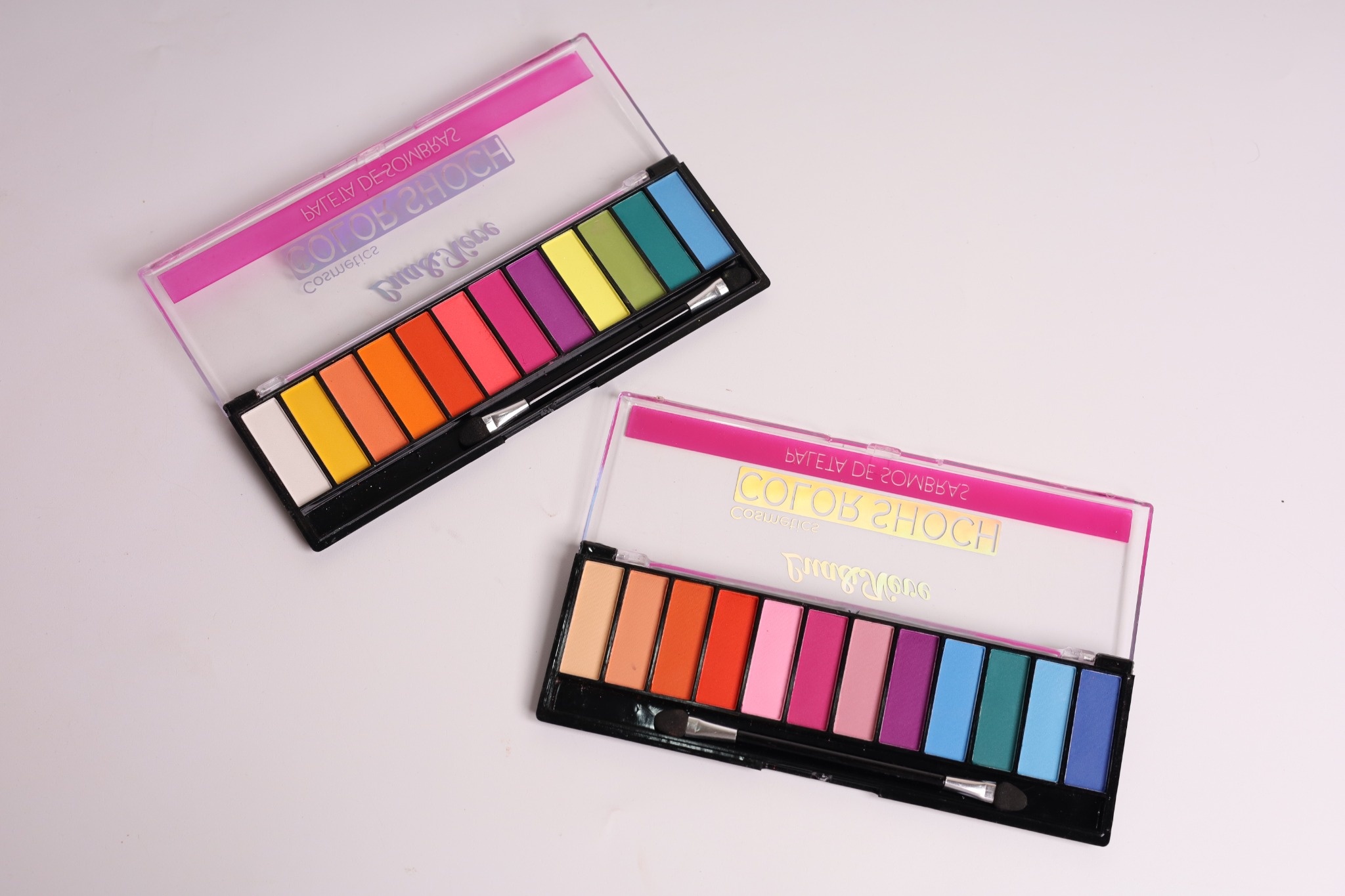 Paleta de Sombras Lua&Neve Arco - Íris | 12 Cores para Maquiagem Criativa, Pigmentação Intensa e Fina, Dia a Dia e Criação em Um