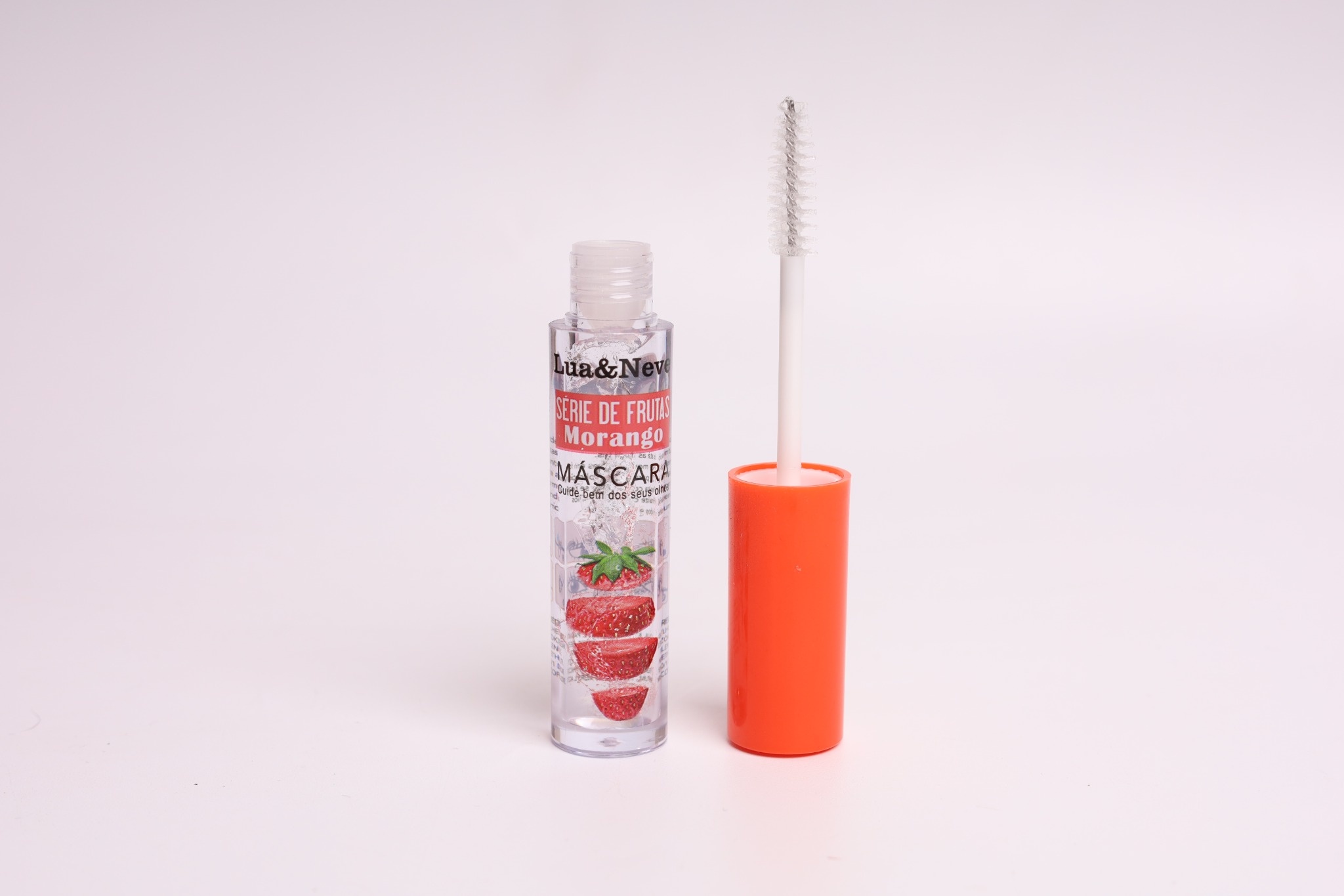 Lua&Neve Máscara de Cílios Transparente Série de Frutas｜6 Aromas de Frutas, Modelagem Leve, Cílios Longos Naturais, Imperdível para Estudantes