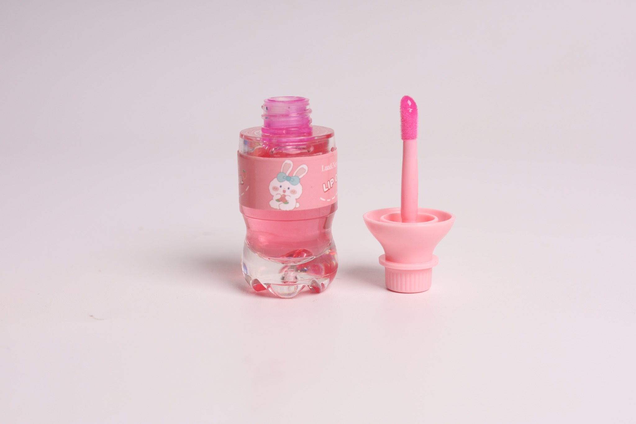 Lua&Neve Óleo Labial Mini Garrafa de Refrigerante｜Cute e Adorável, Hidratação e Reparação, 3 Aromas de Frutas, Cria Labios de Vidro