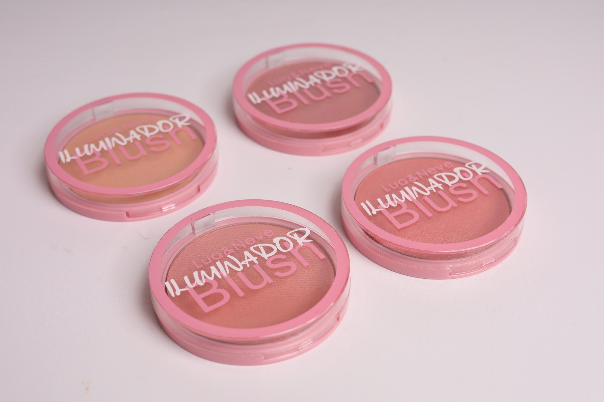 Lua&Neve Blush Rosa Claro｜Cor Natural, Atmosfera Vibrante, Vários Tons, Fina Textura, Cria Blush com Bom Tom