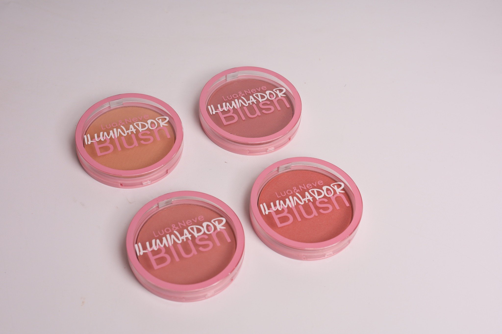 Lua&Neve Blush Rosa Claro｜Cor Natural, Atmosfera Vibrante, Vários Tons, Fina Textura, Cria Blush com Bom Tom