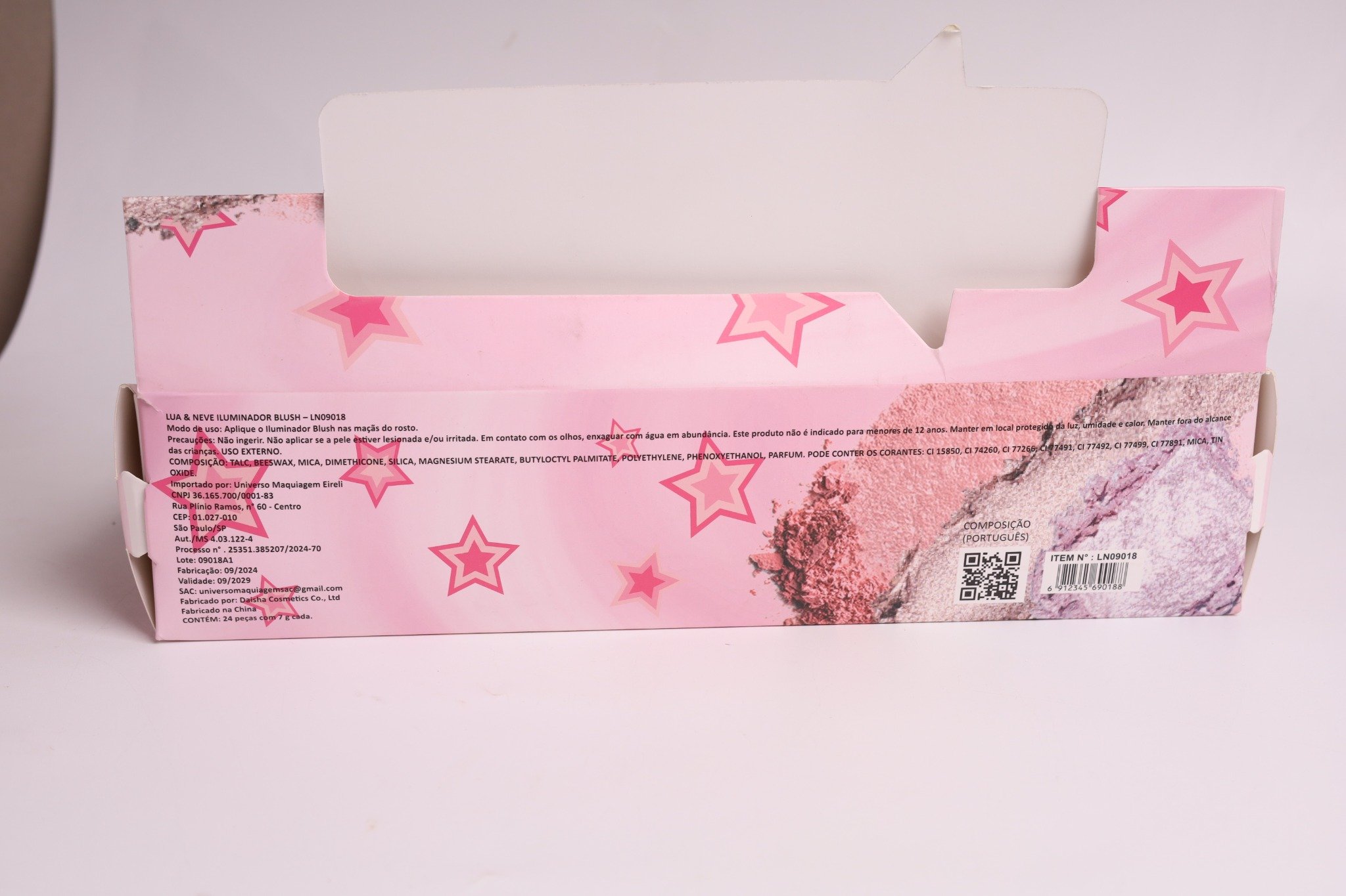 Lua&Neve Blush Rosa Claro｜Cor Natural, Atmosfera Vibrante, Vários Tons, Fina Textura, Cria Blush com Bom Tom