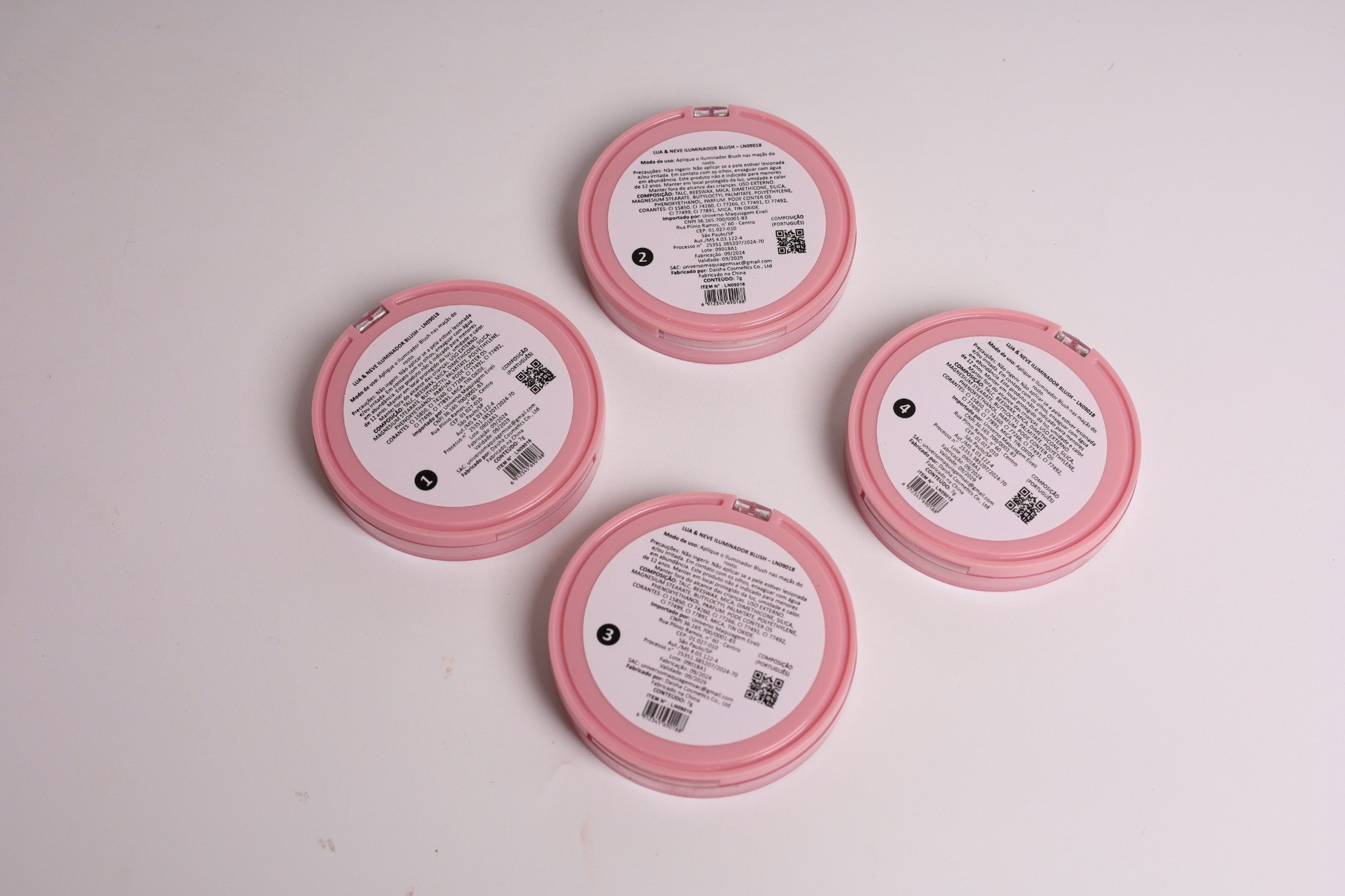 Lua&Neve Blush Rosa Claro｜Cor Natural, Atmosfera Vibrante, Vários Tons, Fina Textura, Cria Blush com Bom Tom