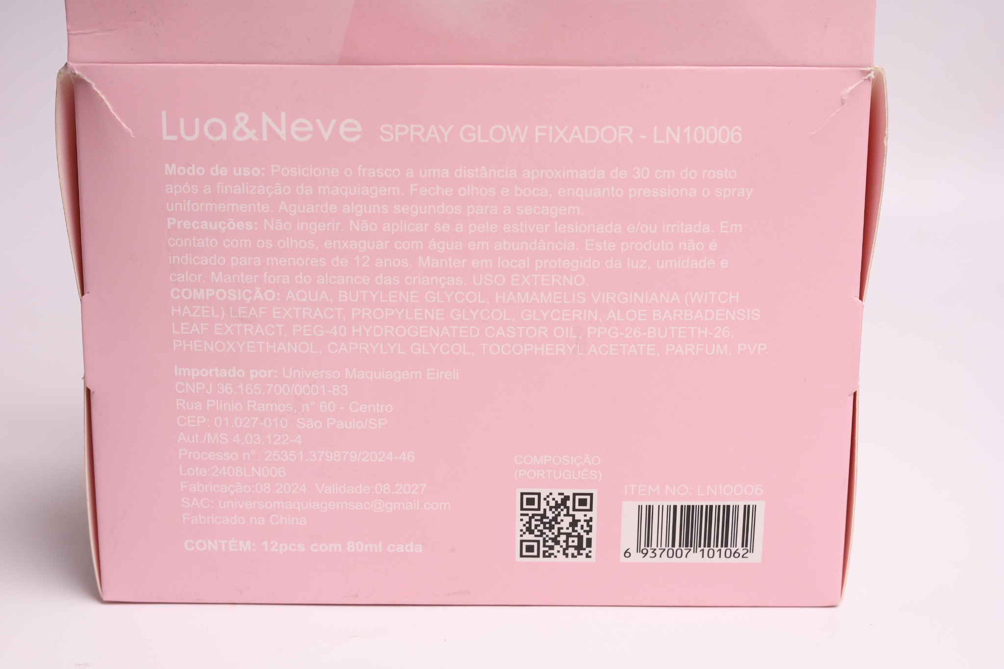 Spray Fixador de Maquiagem Lua&Neve com Brilho | Forma Filme Rápido, Mantém Maquiagem, Cria Pele Radiante