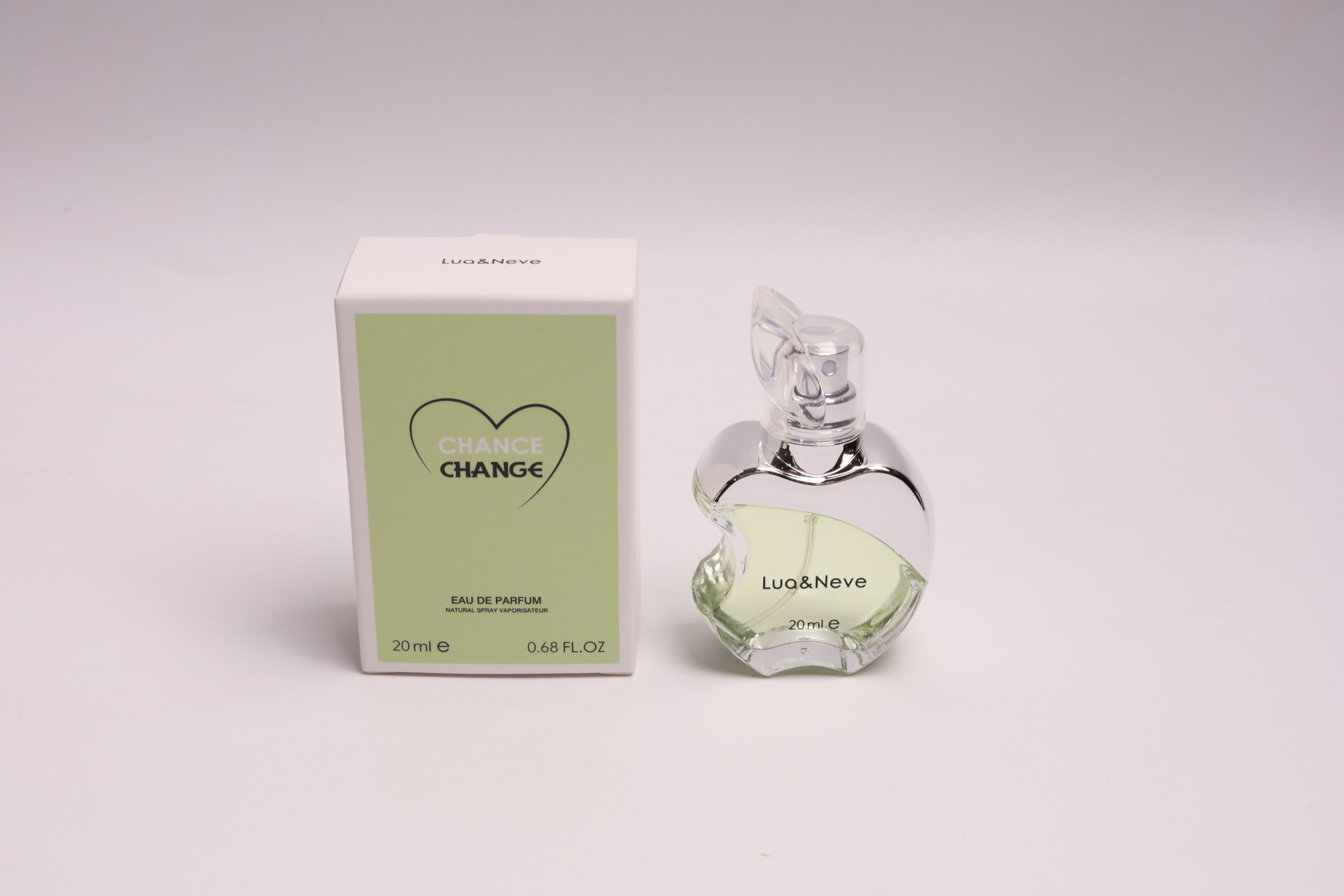 Perfume Lua&Neve em Forma de Maçã 20ml, Aroma Leve e Fresco, Design Único