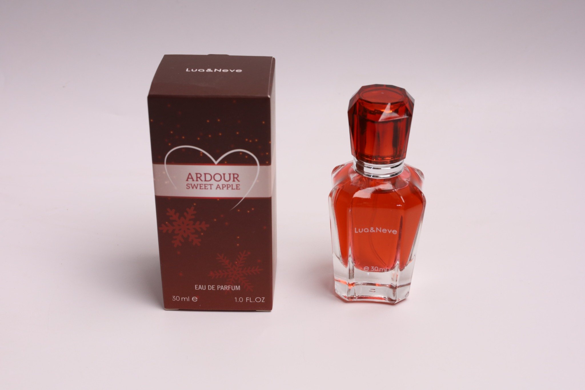 Perfume Lua&Neve Pedra Rubra Ardente 30ml | Fragrância Doce de Maçã, Acendendo a Atmosfera Romântica