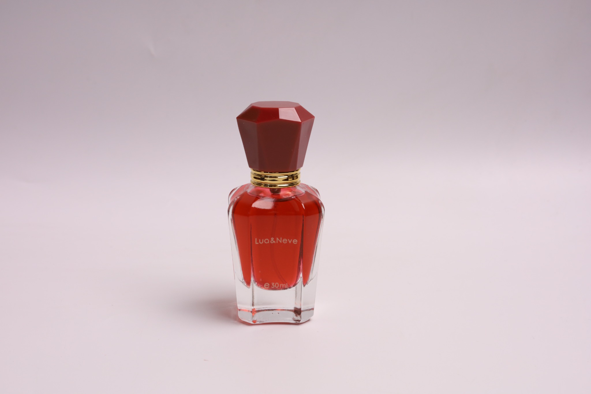 Perfume Lua&Neve Scarlet Crystal 30ml, Tampa de Diamante, Notas Luxuosas