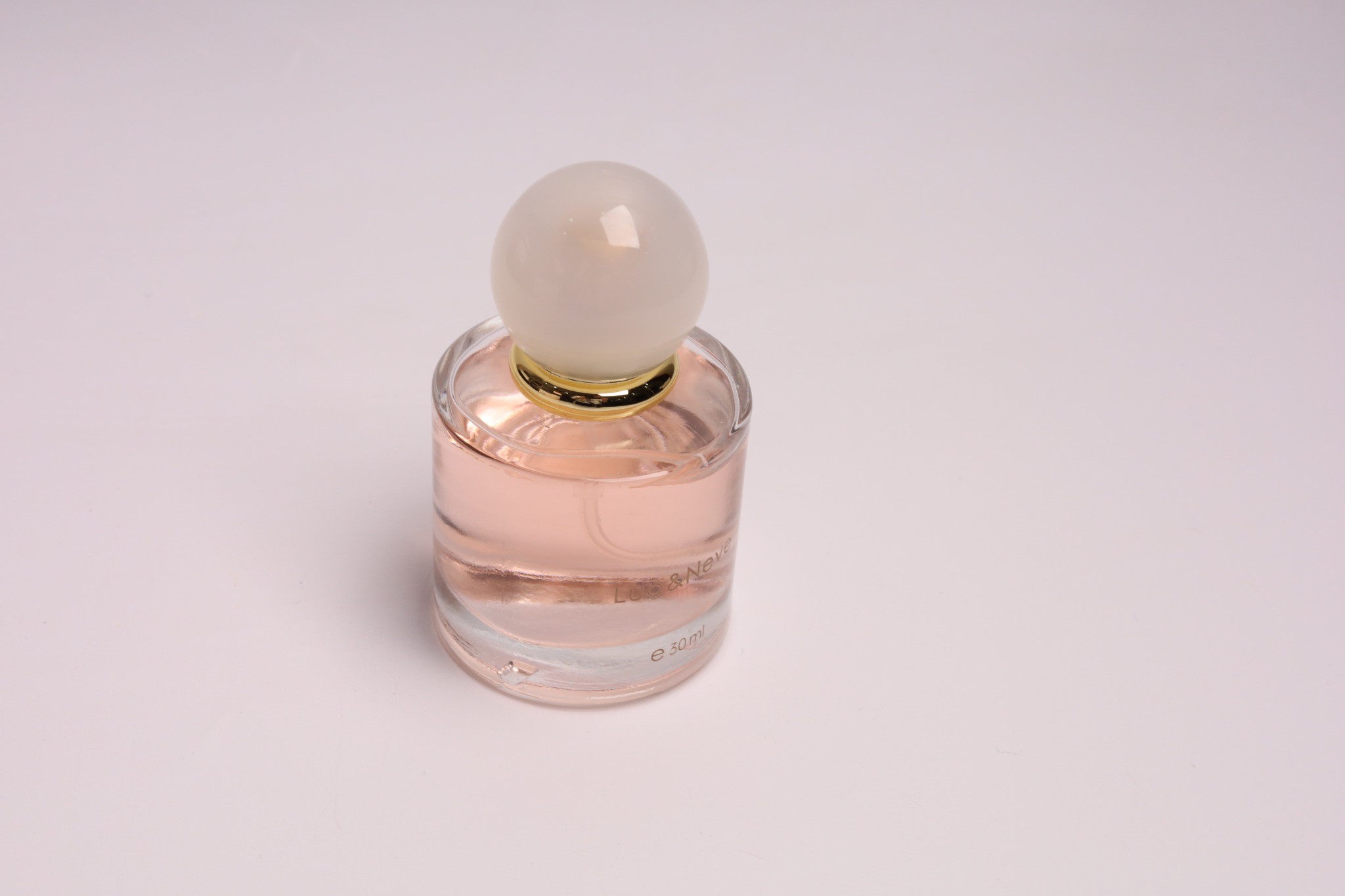 Perfume Lua&Neve Rose Golden 30ml, Tampa Esférica, Notas Florais Doces
