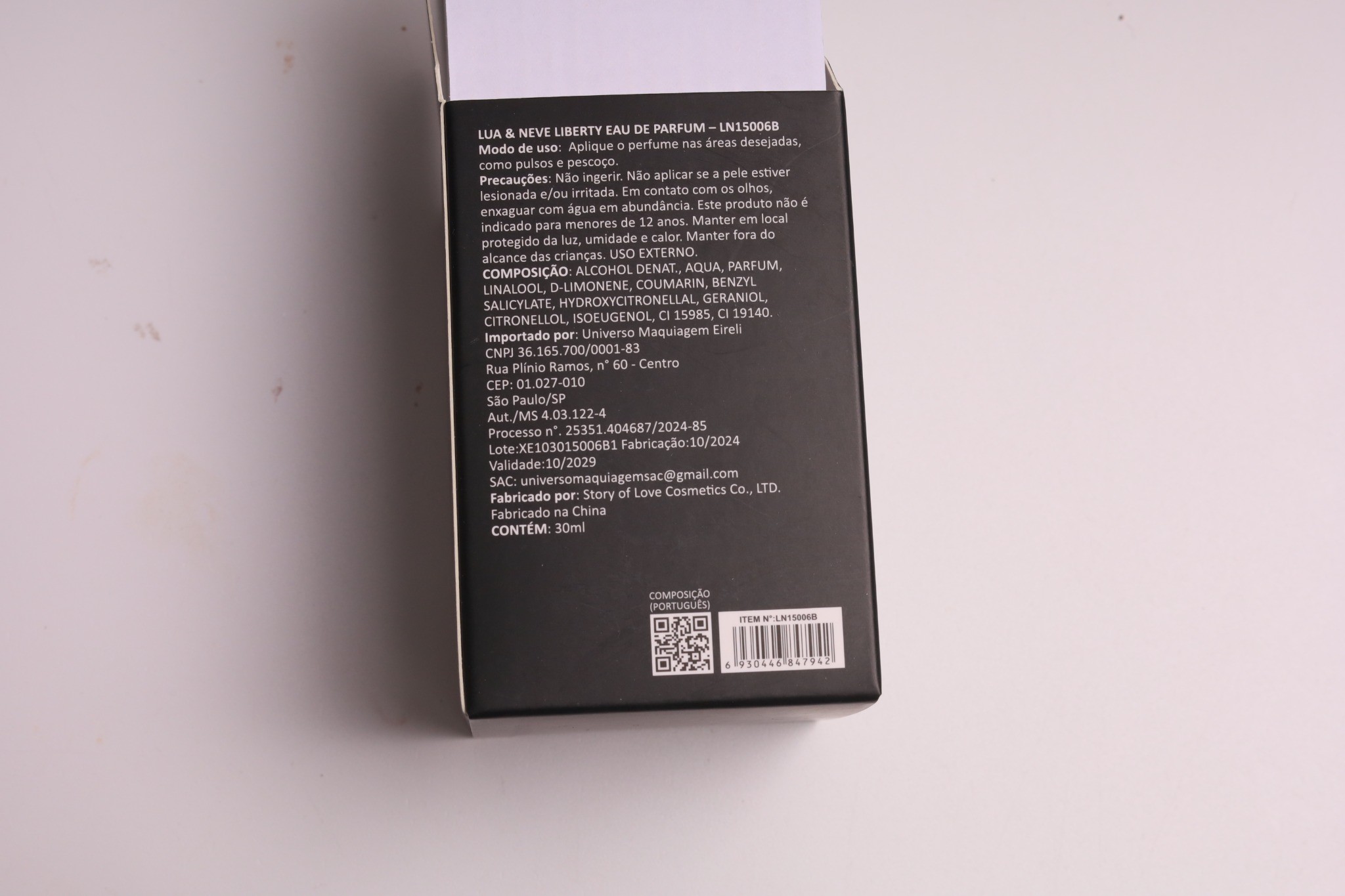 Perfume Lua&Neve Liberty 30ml, Fragrância Luxuosa, Revela Estilo