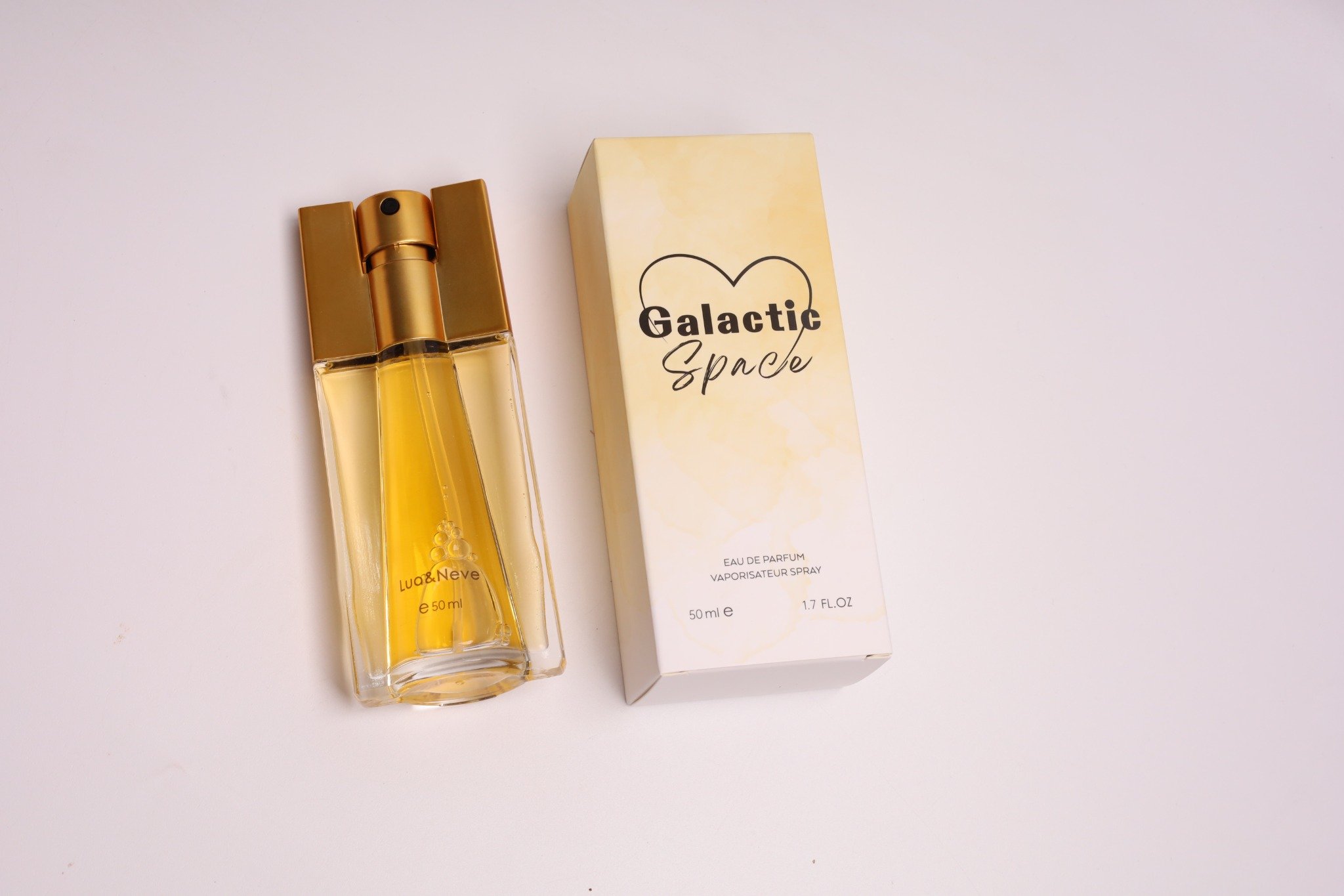 Perfume Lua&Neve Galactic Space 50ml | Aroma Luxuoso de Ouro, Embriague na Atmosfera Interestelar