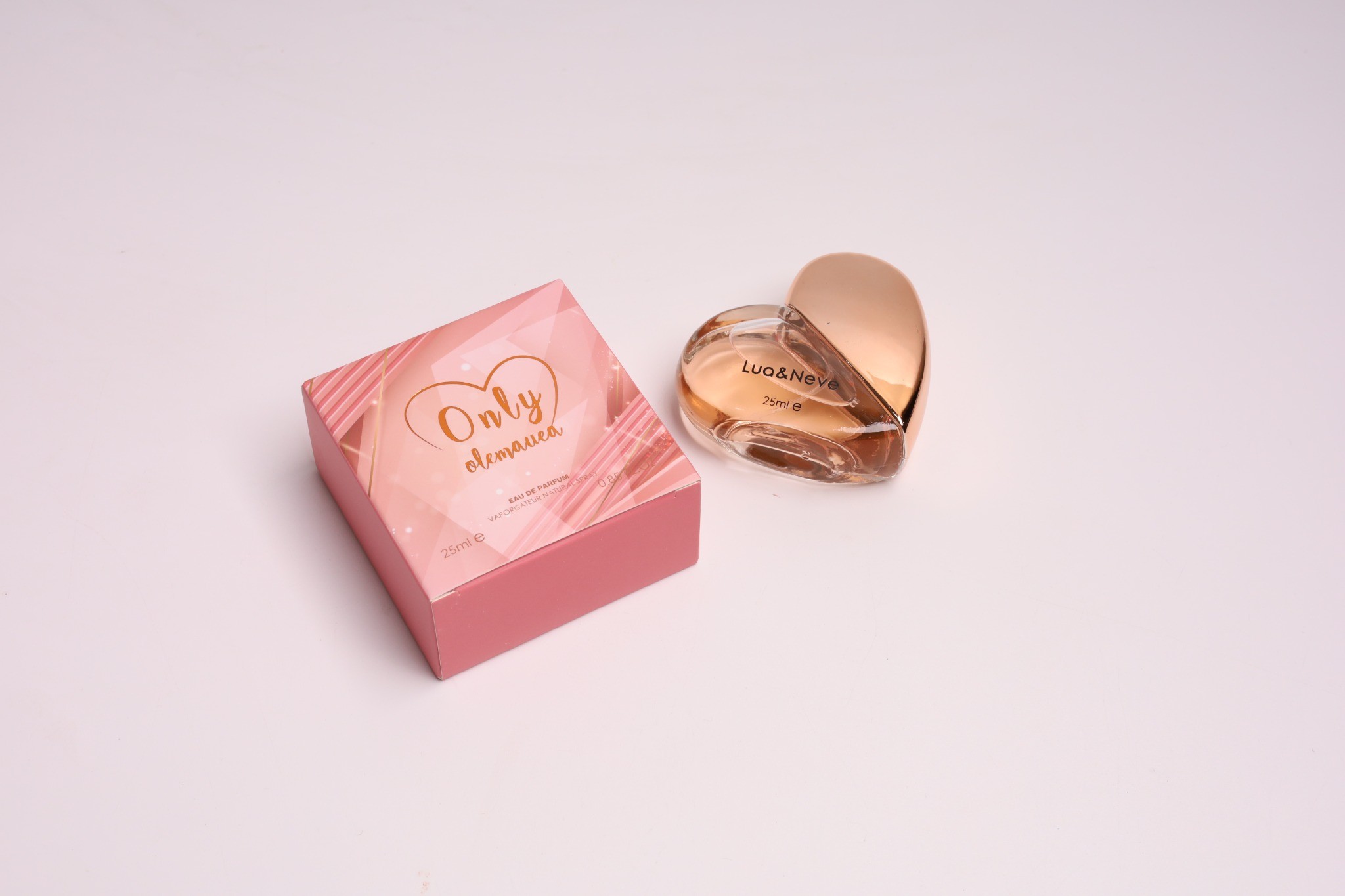 Perfume Lua&Neve Coração Pink Gold 25ml | Edição Romântica Limitada, Encontre o Aroma Tierno
