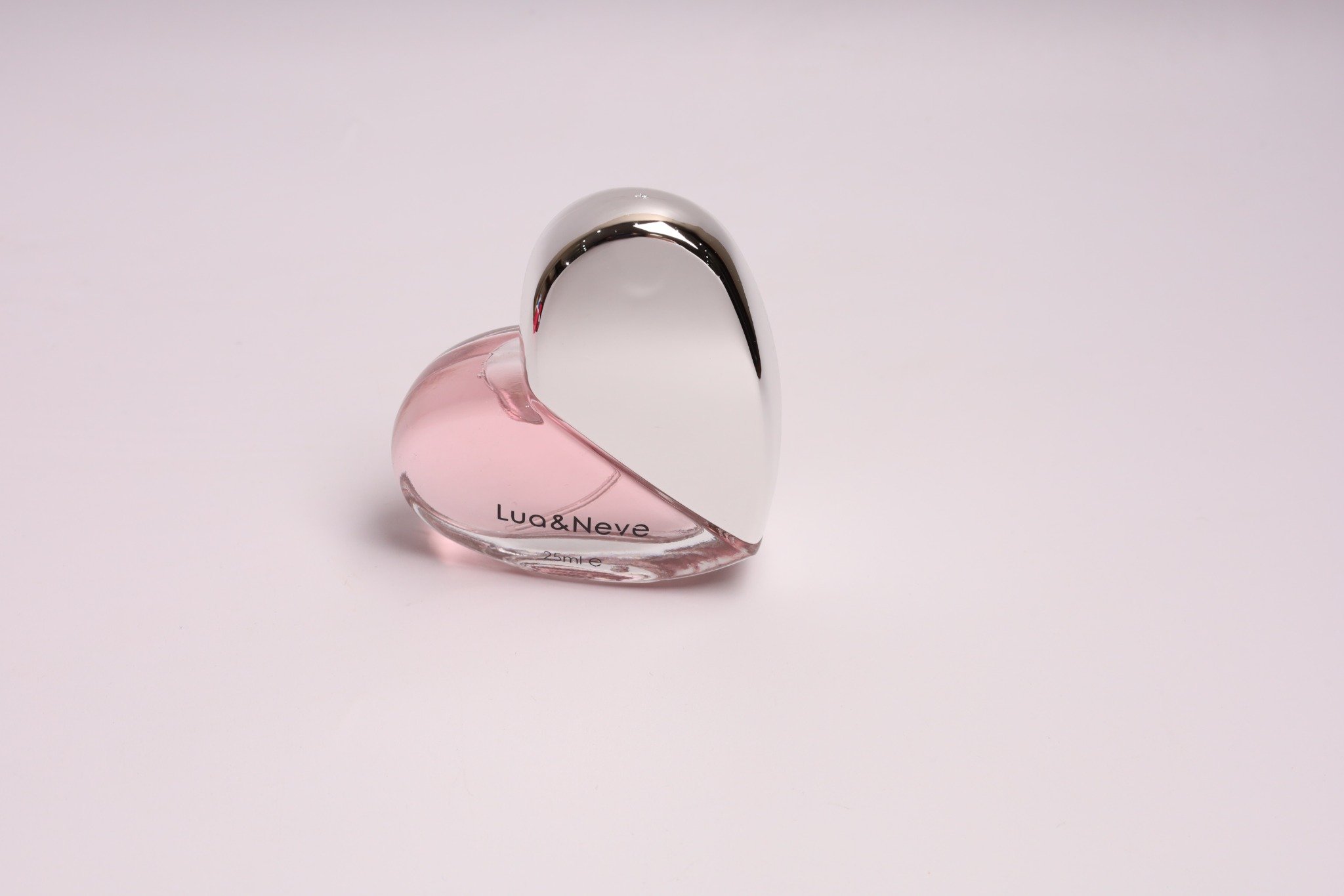 Perfume Lua&Neve Coração Pink Diamond 25ml | Frasco Romântico em Forma de Coração, Aroma Doce de Jovem Garota