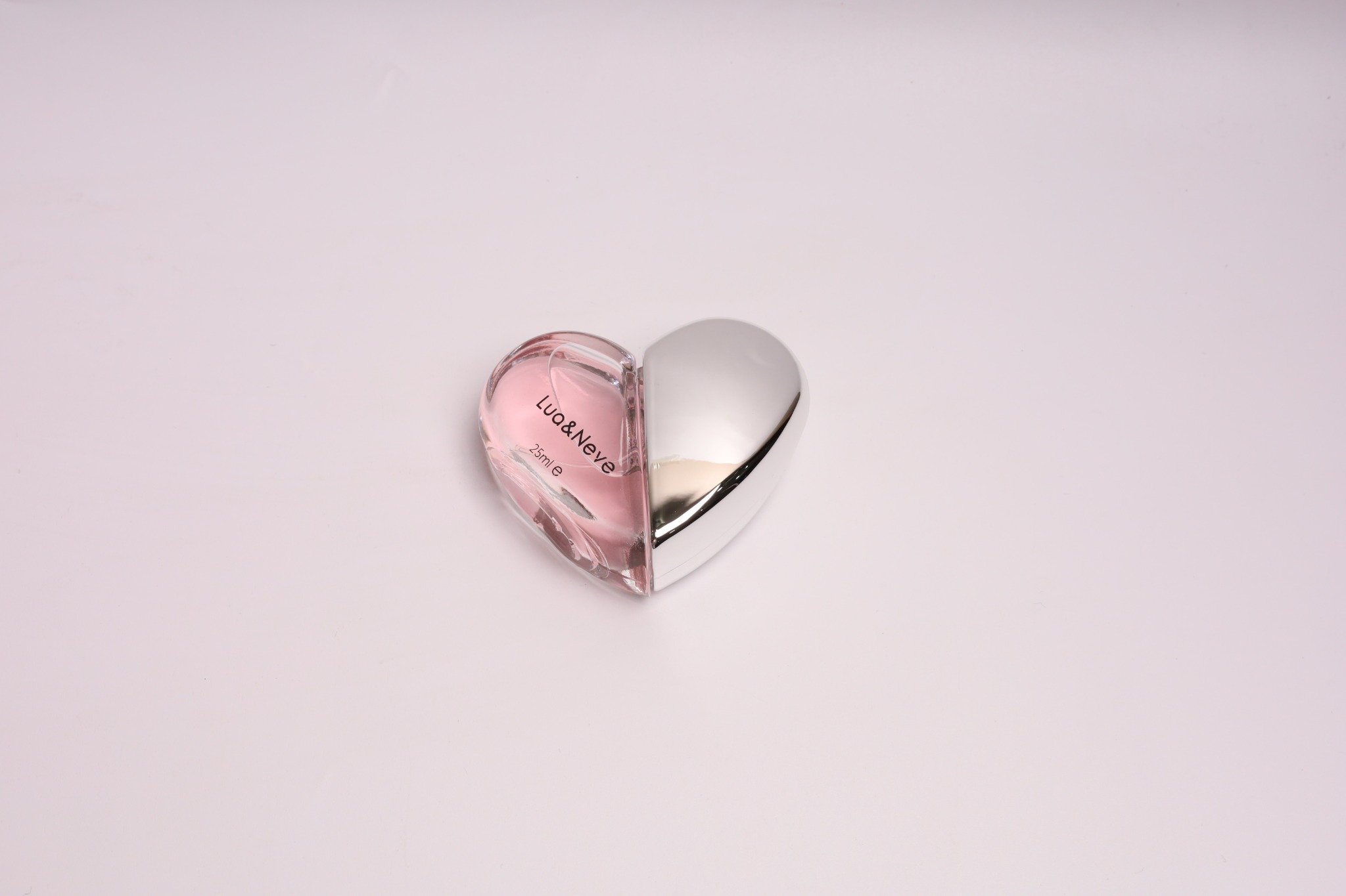 Perfume Lua&Neve Coração Pink Diamond 25ml | Frasco Romântico em Forma de Coração, Aroma Doce de Jovem Garota