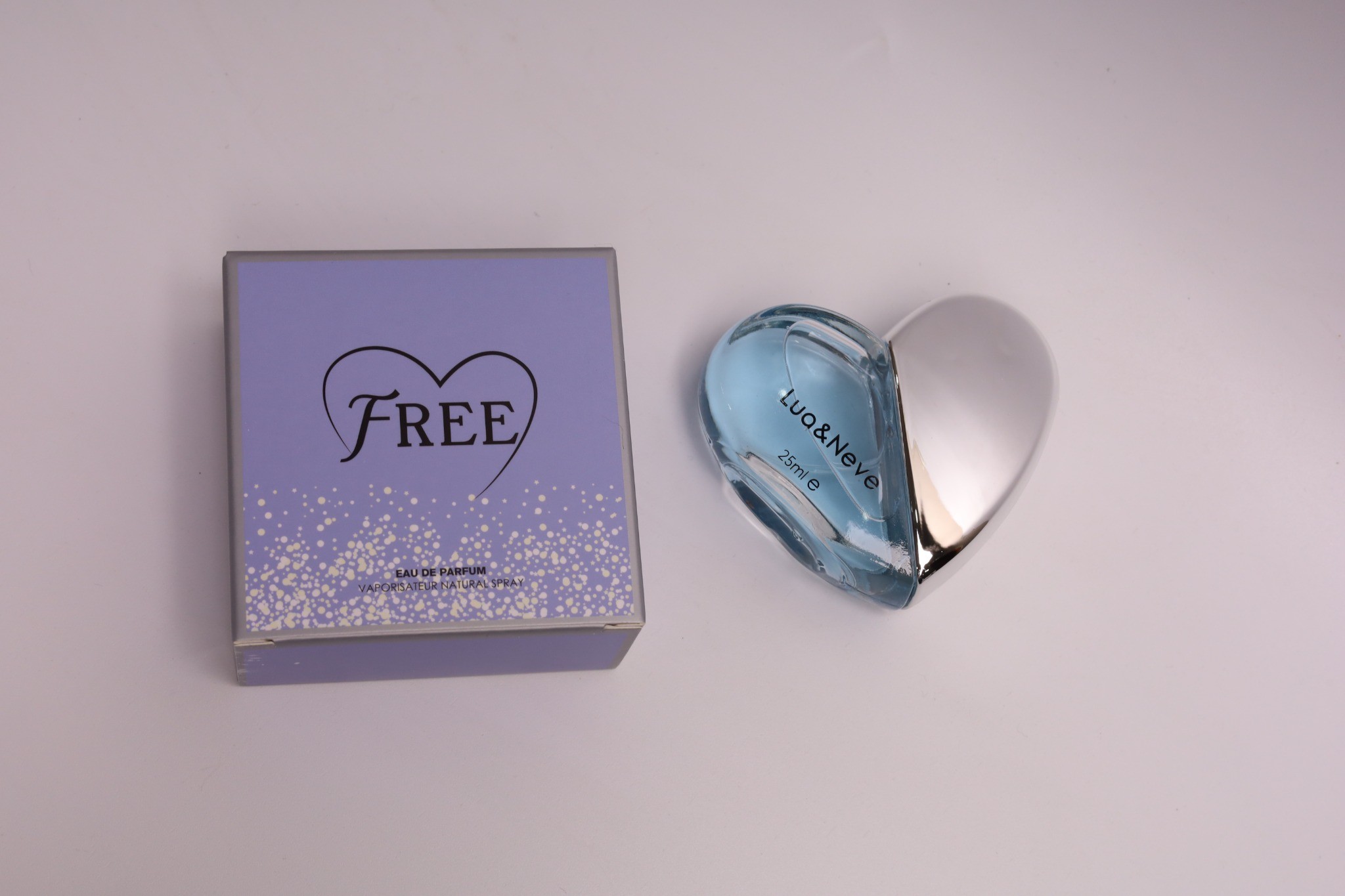 Perfume Lua&Neve Coração Tom Azul 25ml | Fragrância Fresca do Oceano, Encontre a Atmosfera Livre