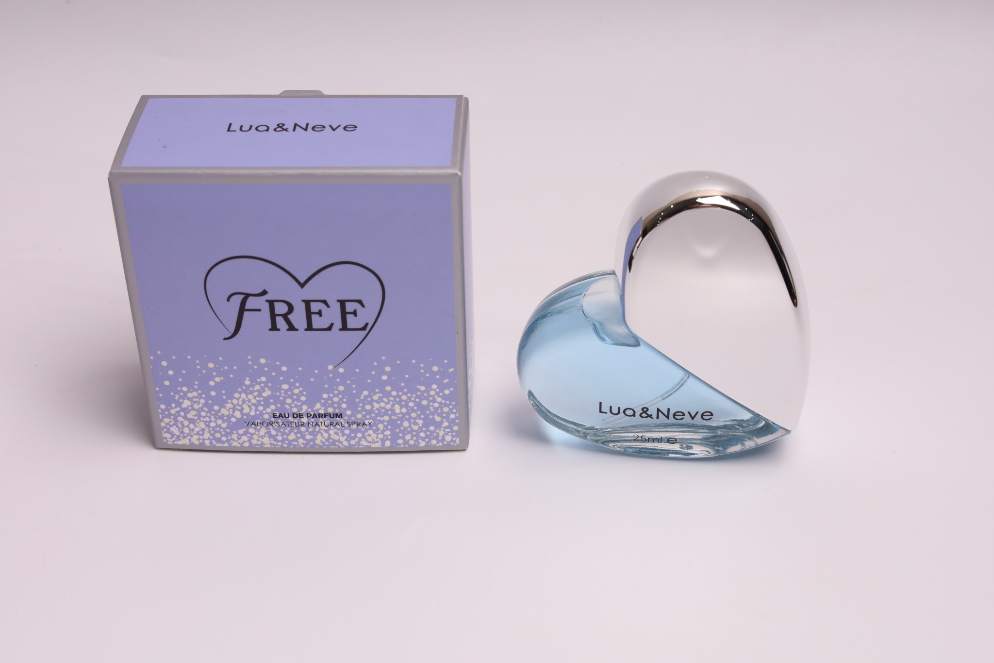 Perfume Lua&Neve Coração Tom Azul 25ml | Fragrância Fresca do Oceano, Encontre a Atmosfera Livre