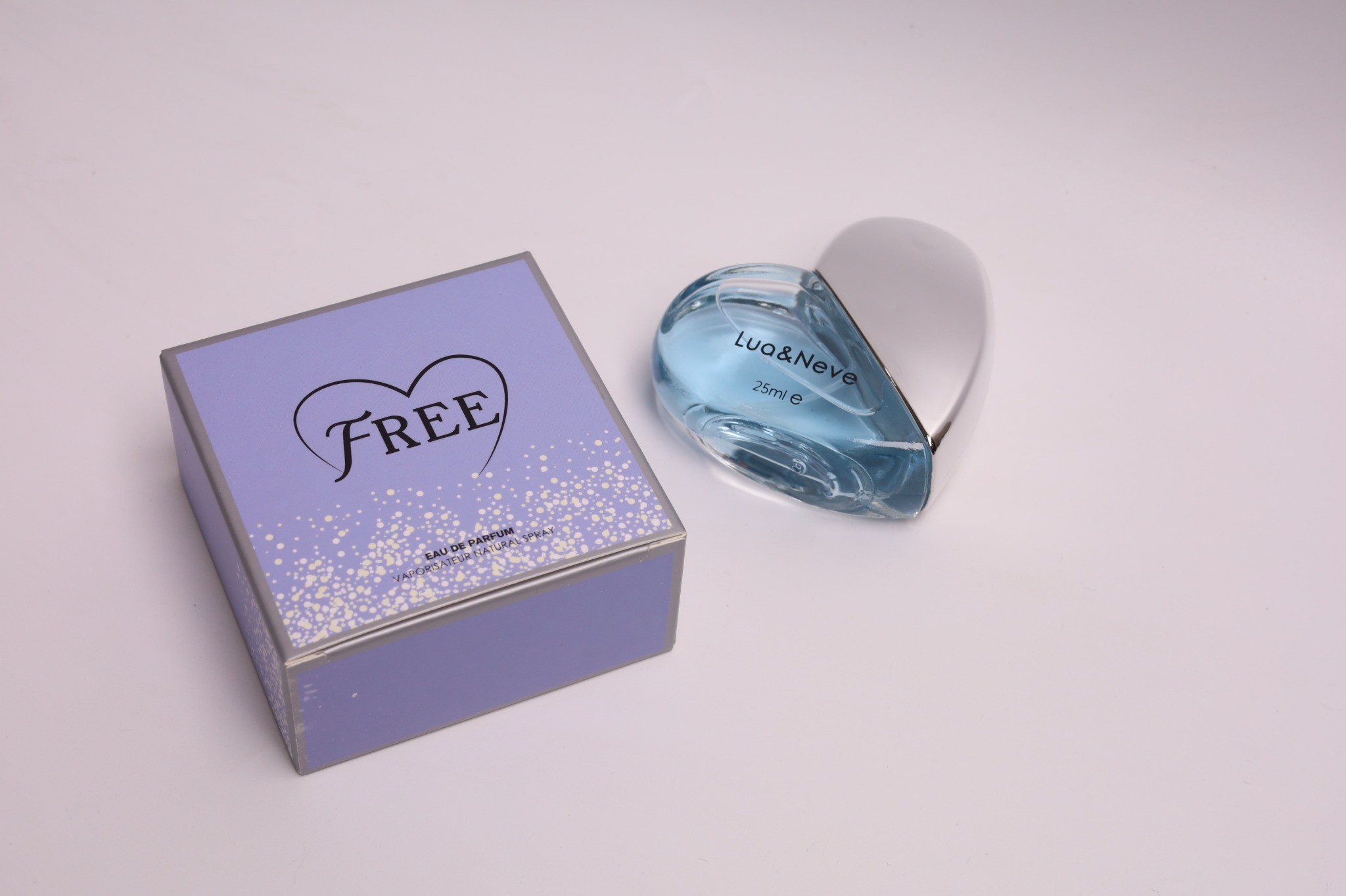 Perfume Lua&Neve Coração Tom Azul 25ml | Fragrância Fresca do Oceano, Encontre a Atmosfera Livre