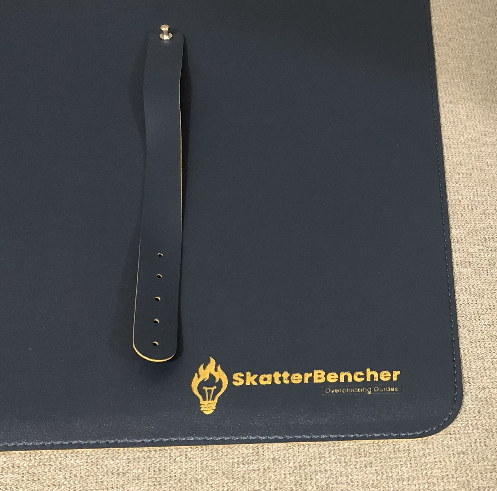 SkatterBencher Leather Desk Pad