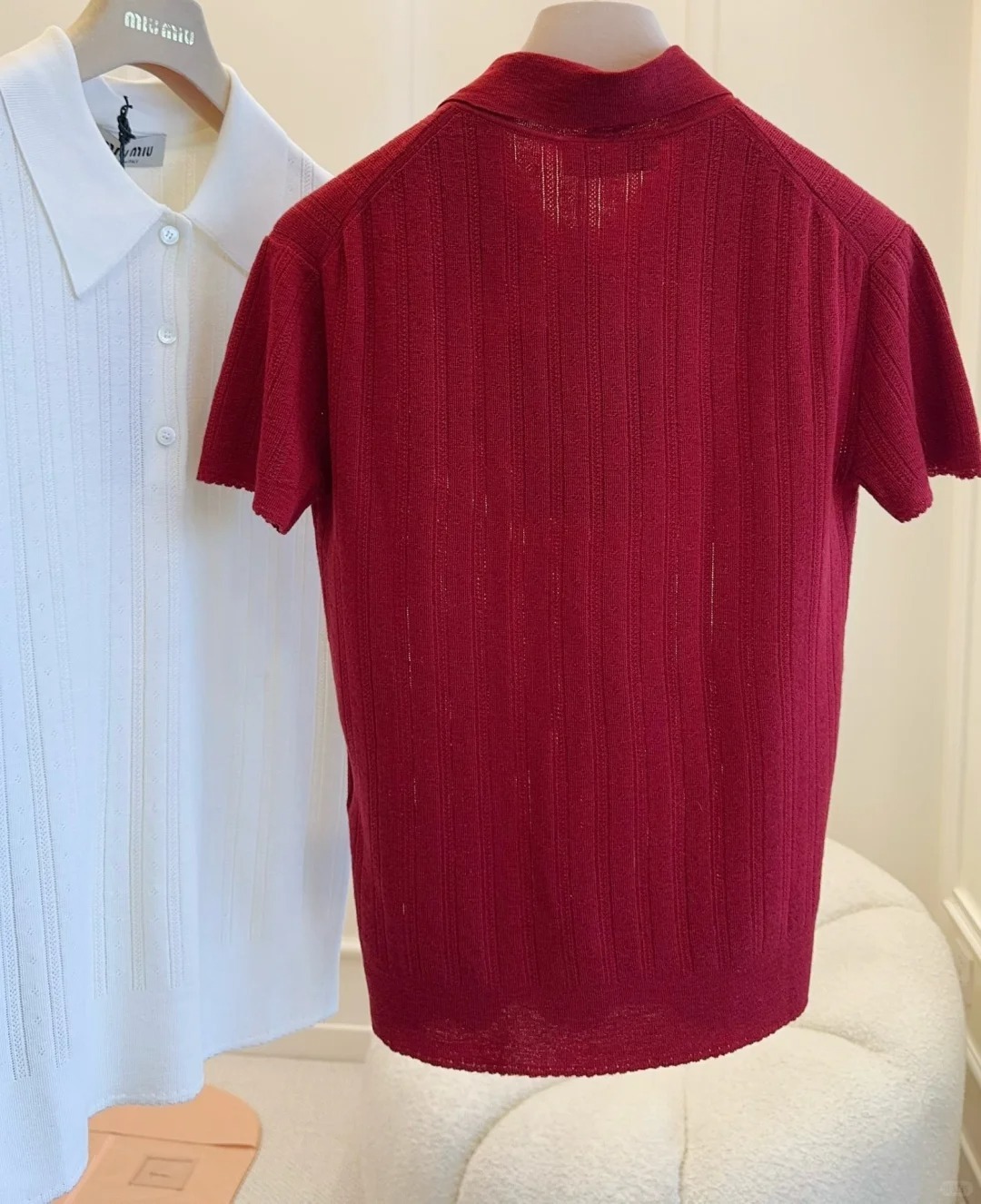 MIU25SS polo short-sleeve knit shirt