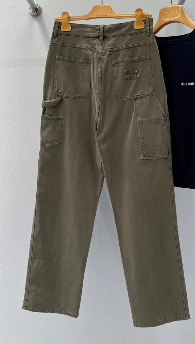MIU Straight Leg Work Pants