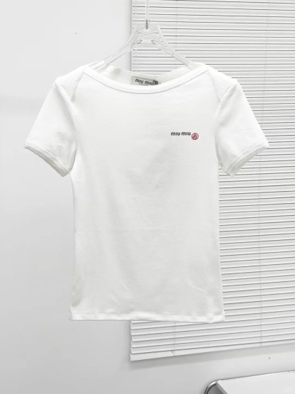 MIU25SS round neck sailboat co-branded T-shirt