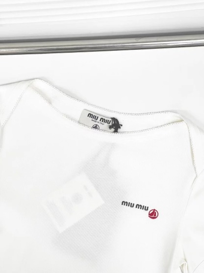 MIU25SS round neck sailboat co-branded T-shirt