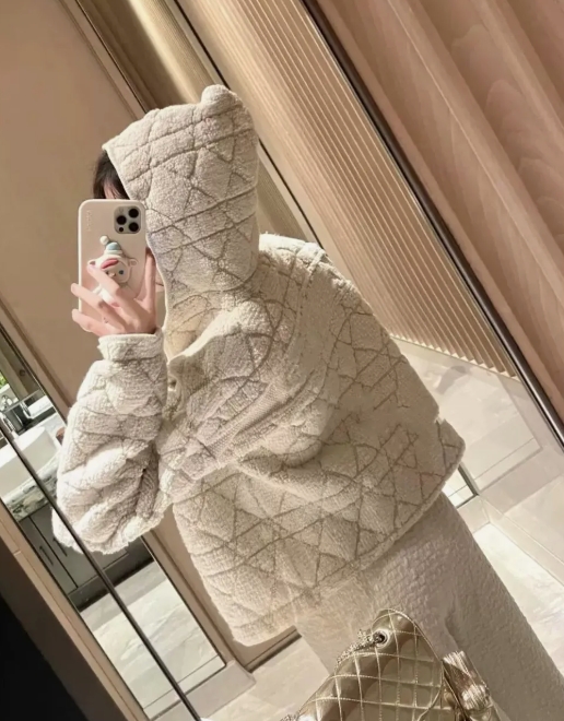 DIO Rattan Check Zip Hoodie