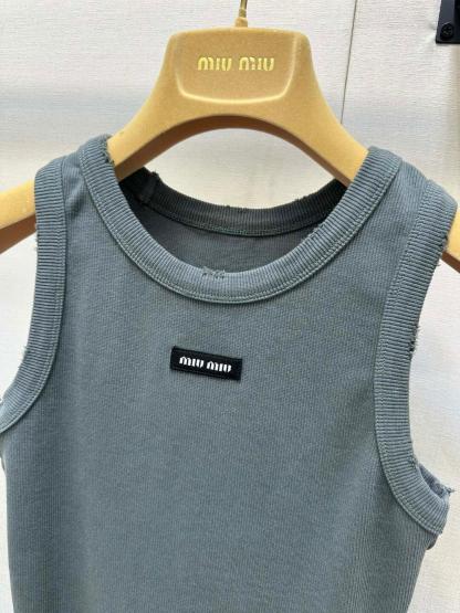 Miu Threaded Knit Tank Dress