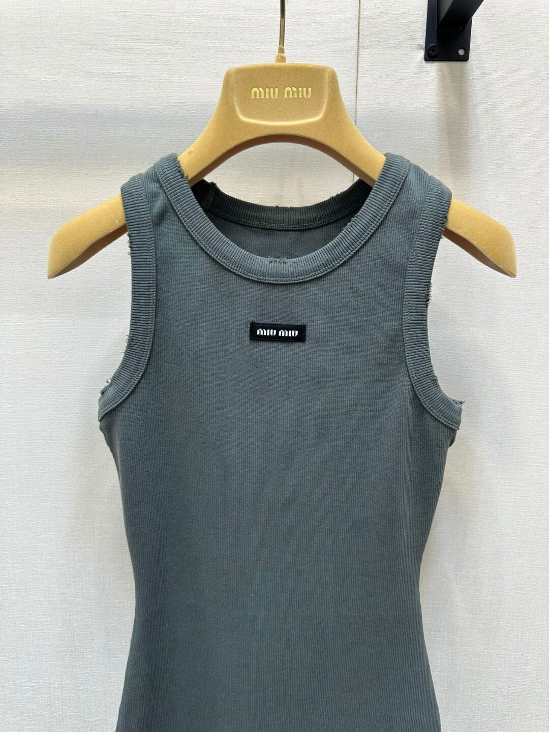 Miu Threaded Knit Tank Dress