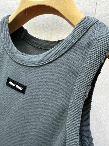 Miu Threaded Knit Tank Dress