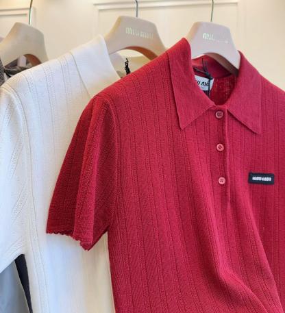 Miupolo Knit Short Sleeve